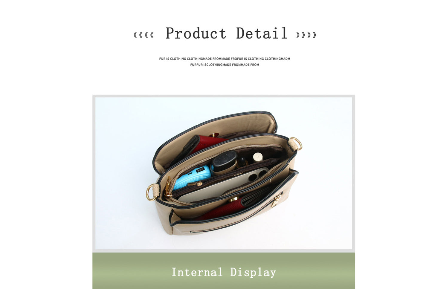 Stone-Painted Zippered Bag