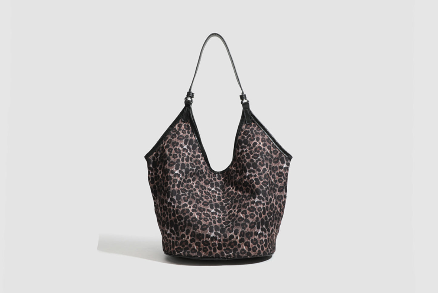 Leopard Print Large Capacity Commuter Tote Bag