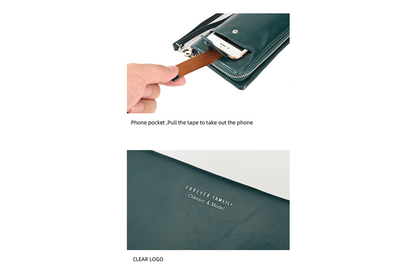 Women's Long Wallet with Stylish Zipper