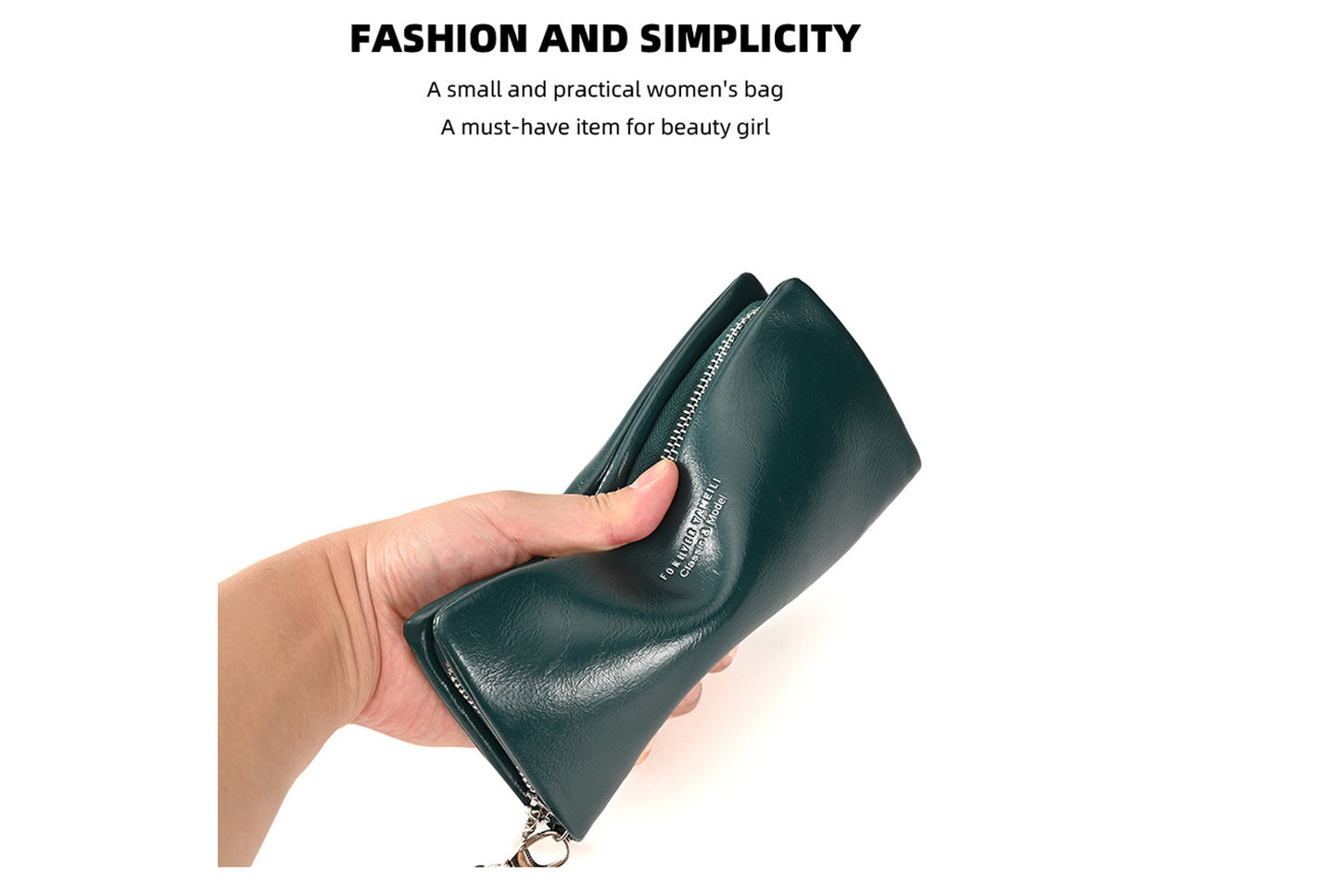 Women's Long Wallet with Stylish Zipper