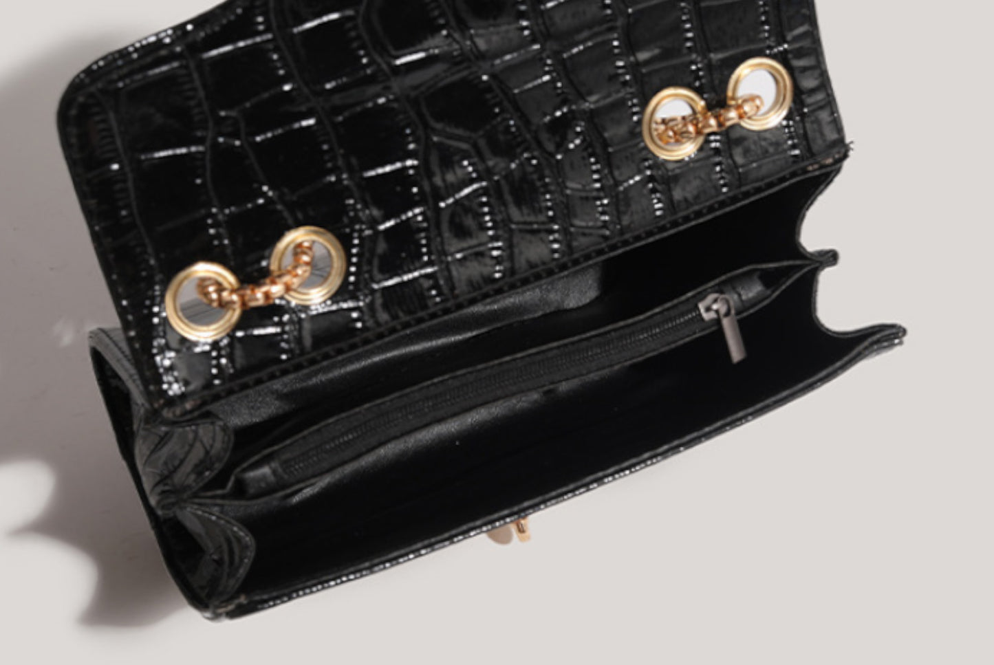 Casual Retro Crossbody Shoulder Bag (Black)**