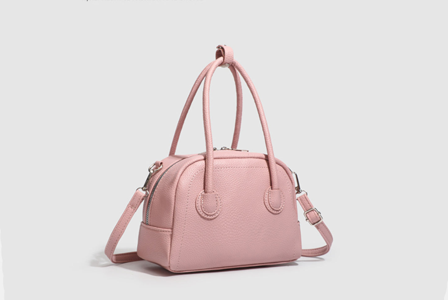 **Stylish Sakura Pink Small Square Crossbody Commuter Bag**
