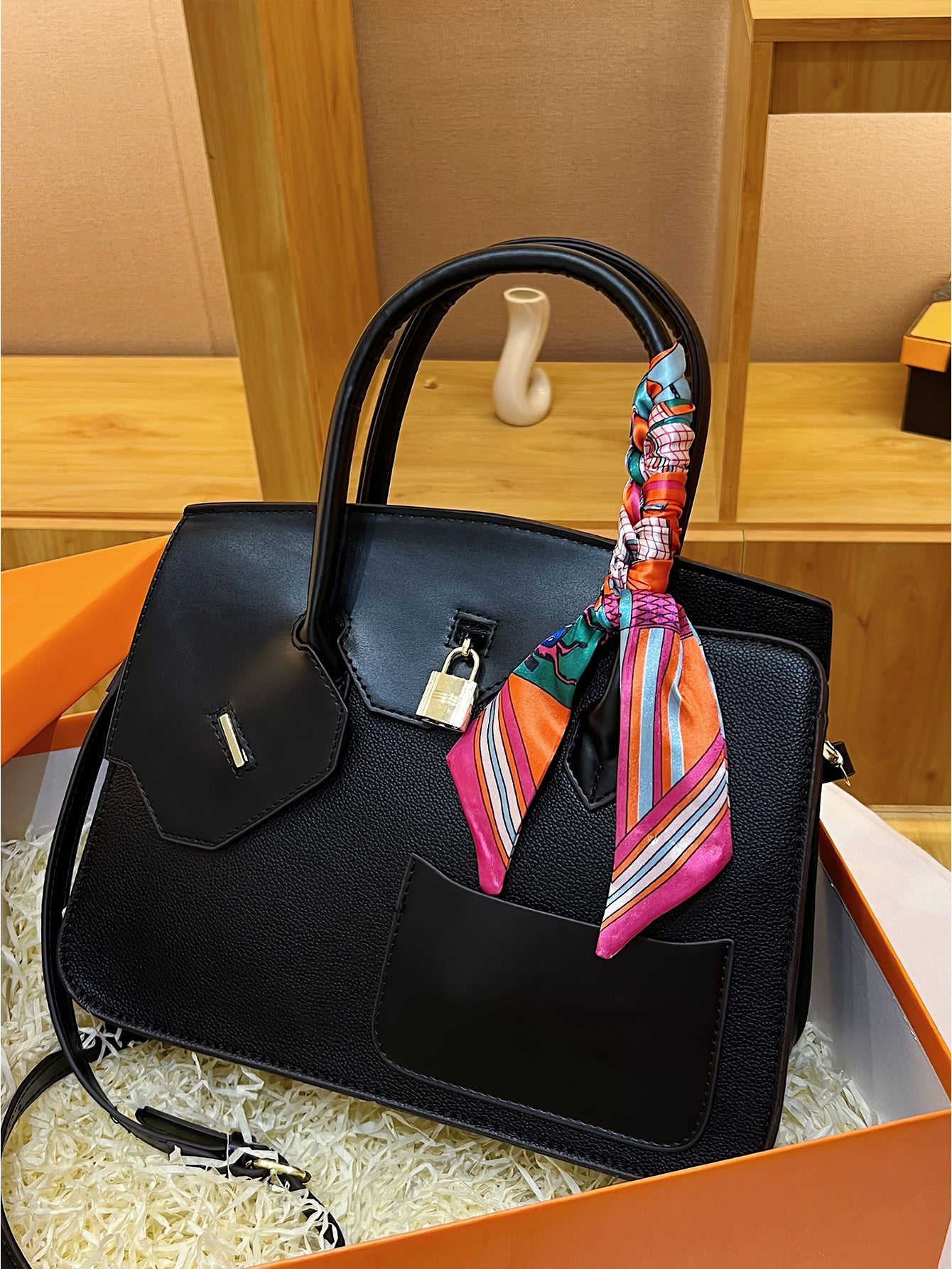 Luxury Croc-Embossed Tote: Spacious Kelly-Style Shoulder Bag with Detachable Strap - 9 Colours