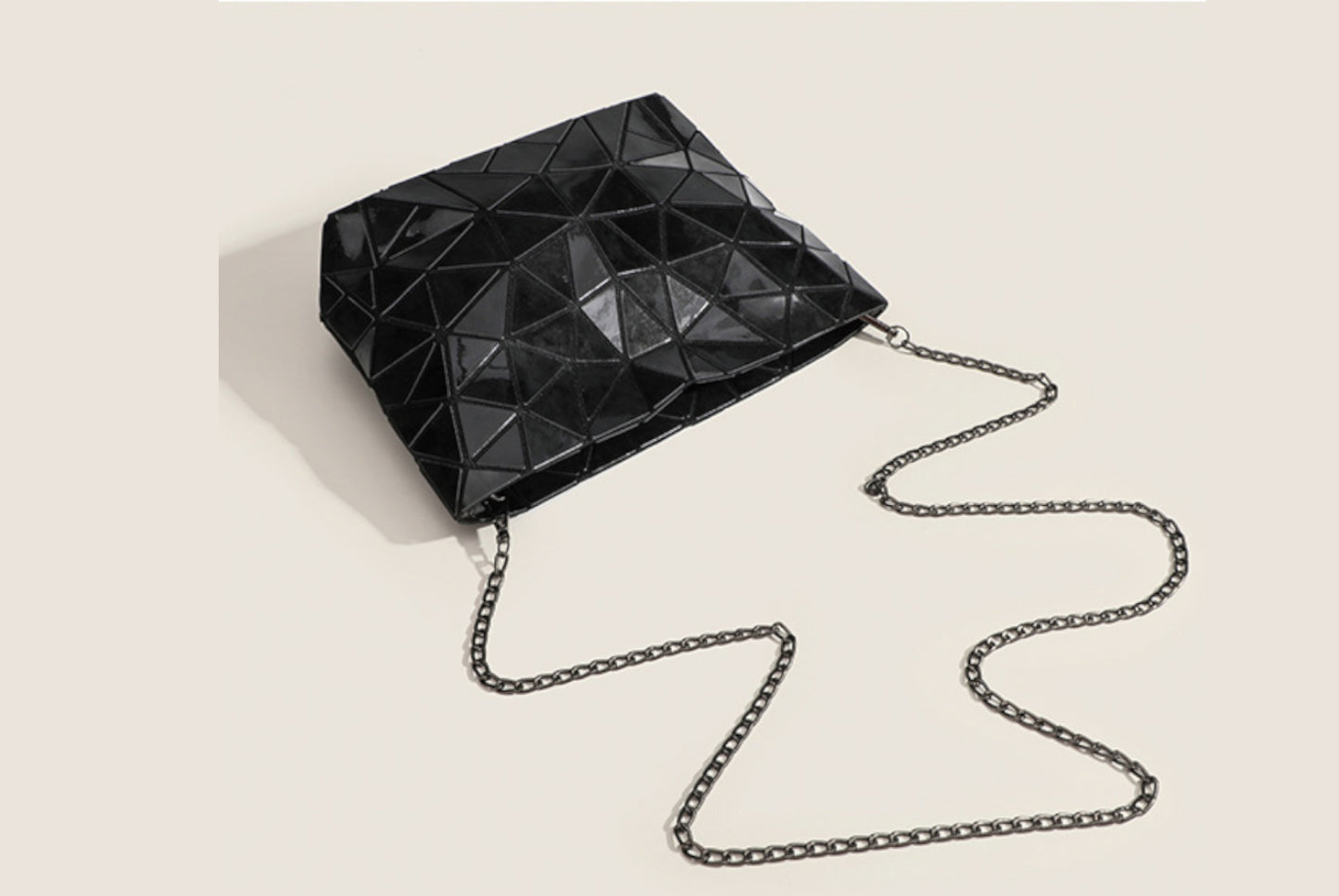 Simple Triangular-Patch Women's Bag