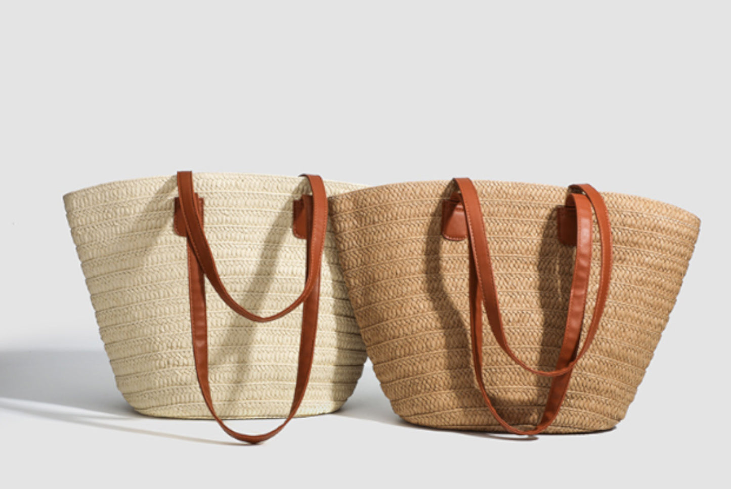Large-Capacity Straw Tote Bag for Women