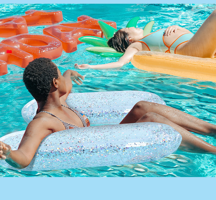 # Eco-friendly PVC Mesh Backrest Inflatable Floating Bed