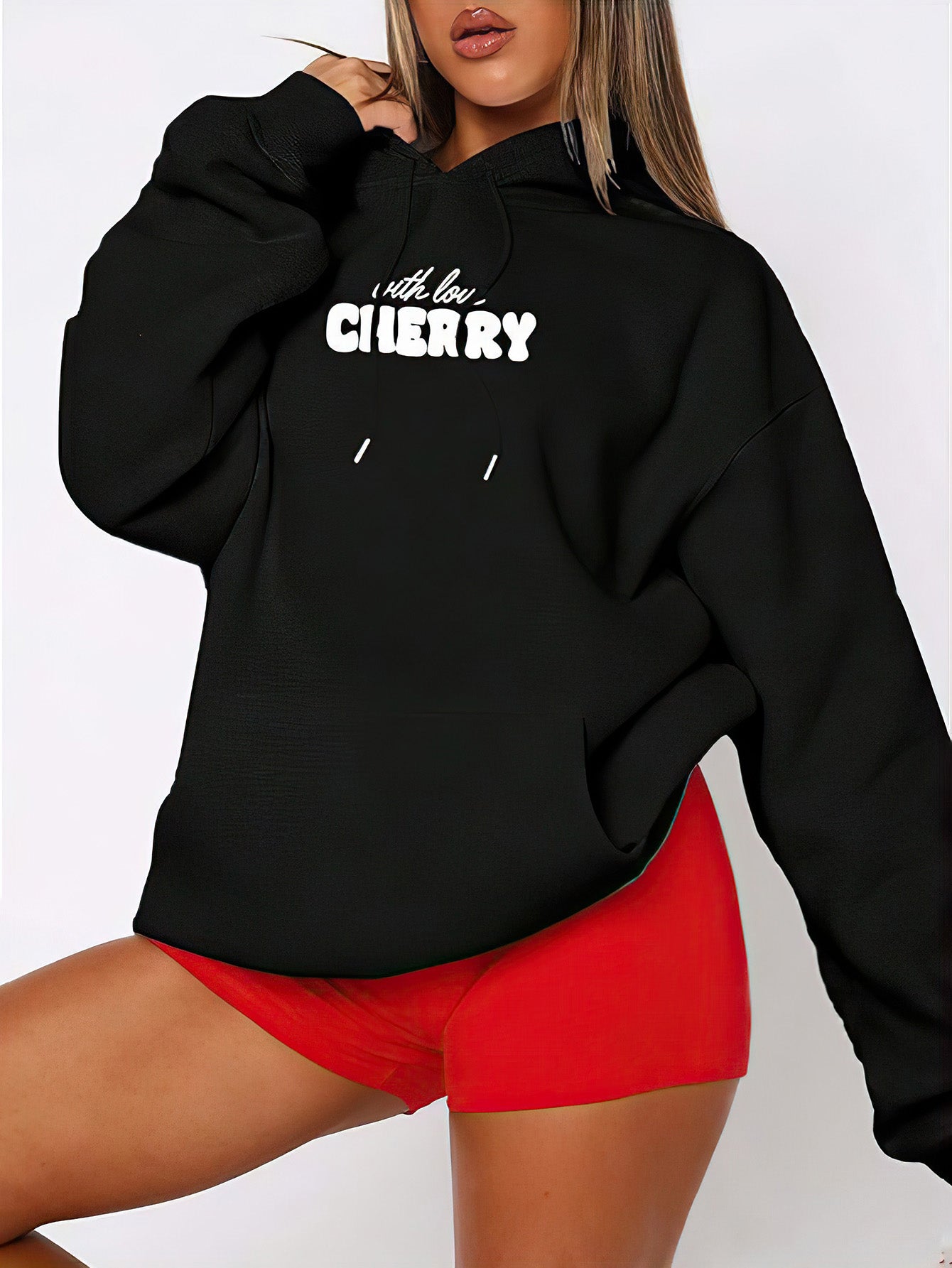 Women's Casual Autumn Hoodie - Long Sleeve Pullover with Drawstring - 3 Colors
