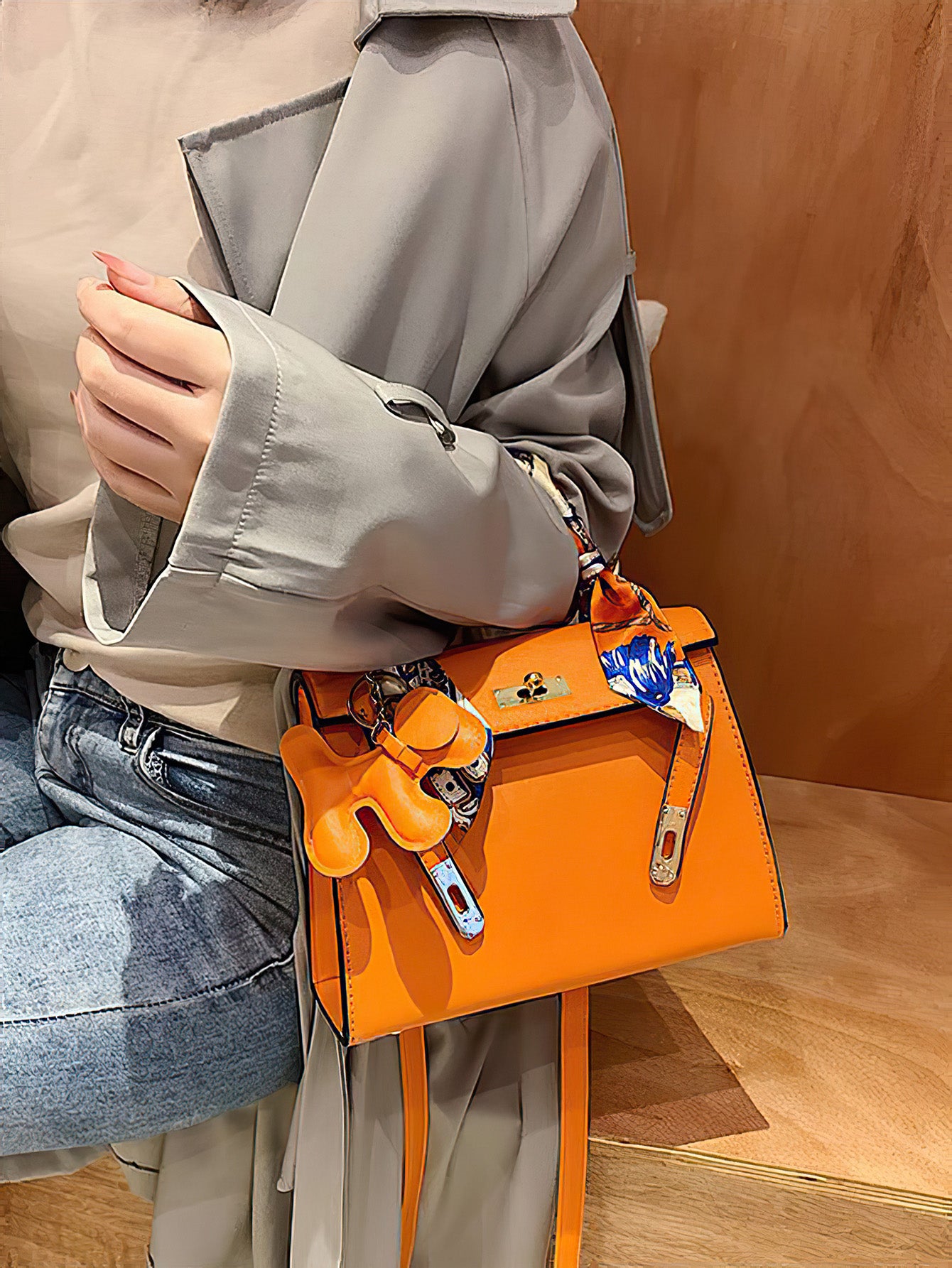 Timeless Kelly Bag: Chic Spacious PU Tote for Everyday Elegance - 12 Colours (Medium size)