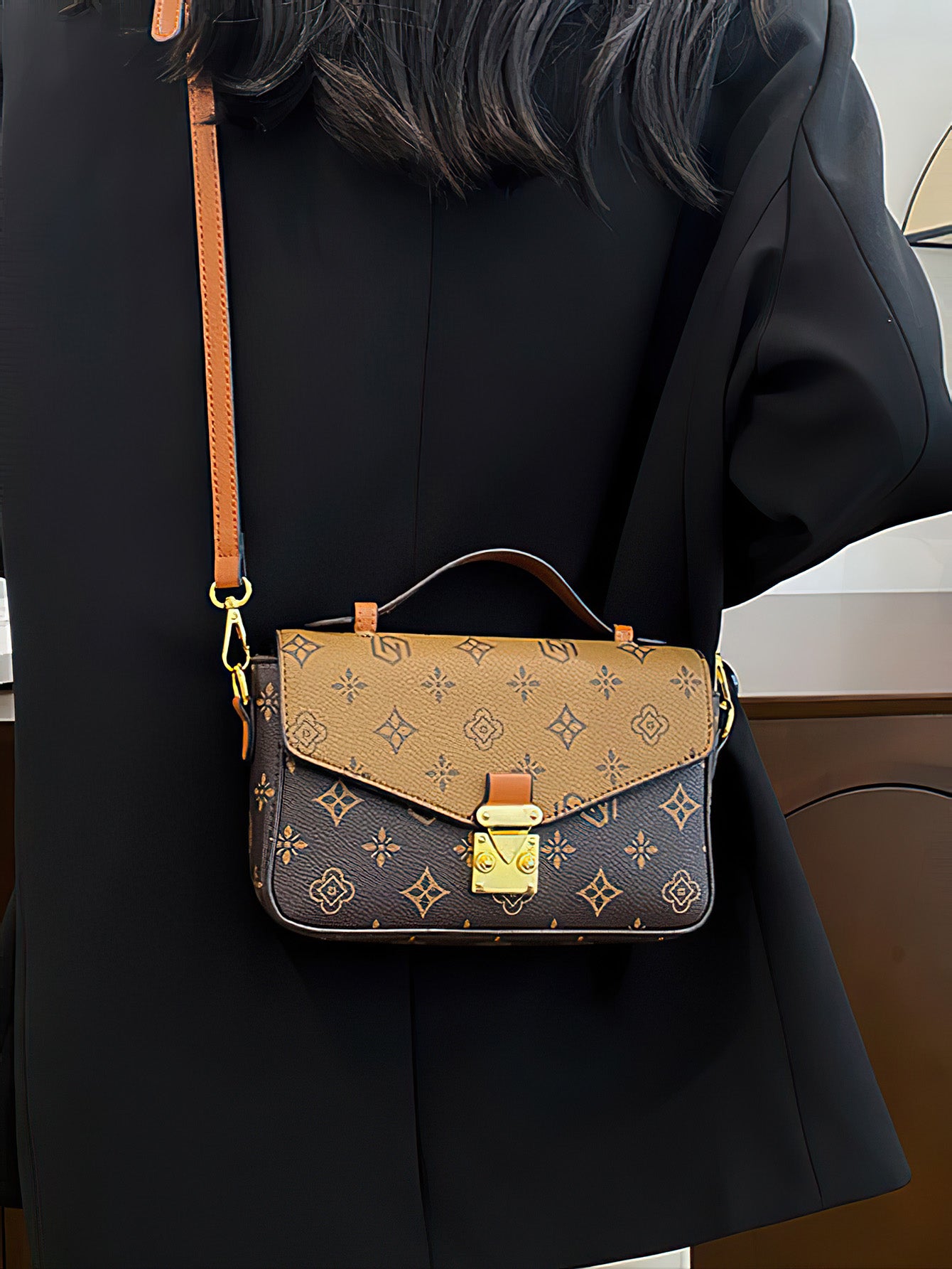 Floral Print Shoulder Bag - Versatile Crossbody Tote with Premium Finish - 3 Colours