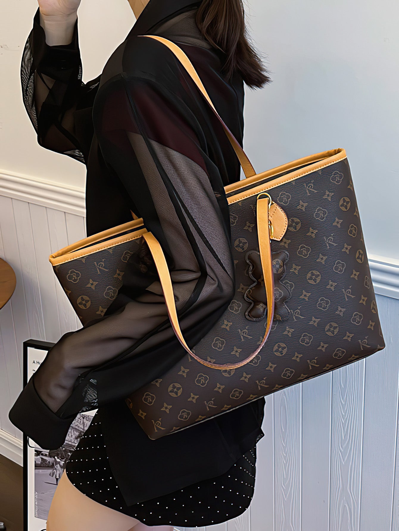 levate Your Style: Chic Spacious PU Tote Bag for Modern Women - 2 Colours