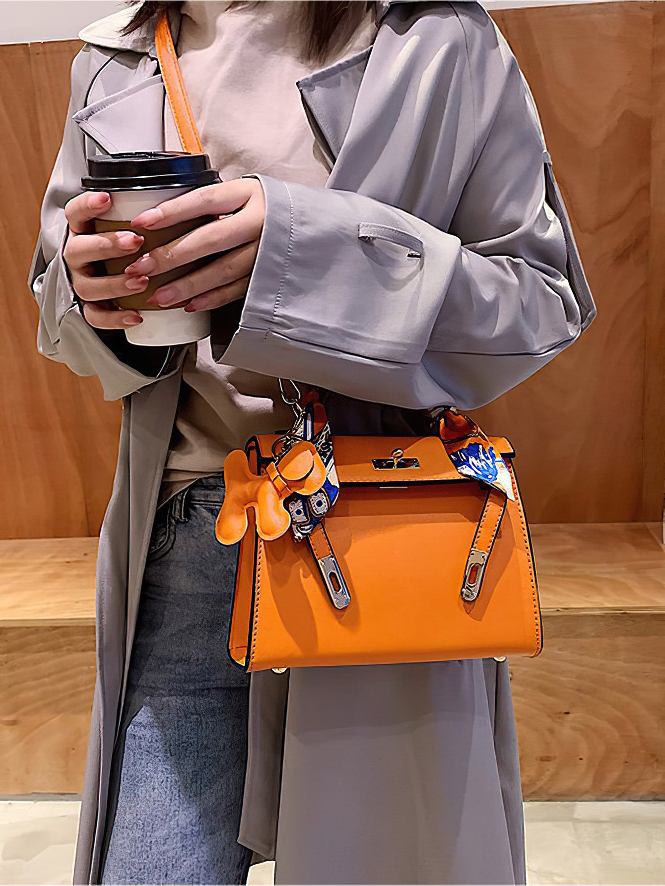 Timeless Kelly Bag: Chic Spacious PU Tote for Everyday Elegance - 12 Colours (Medium size)