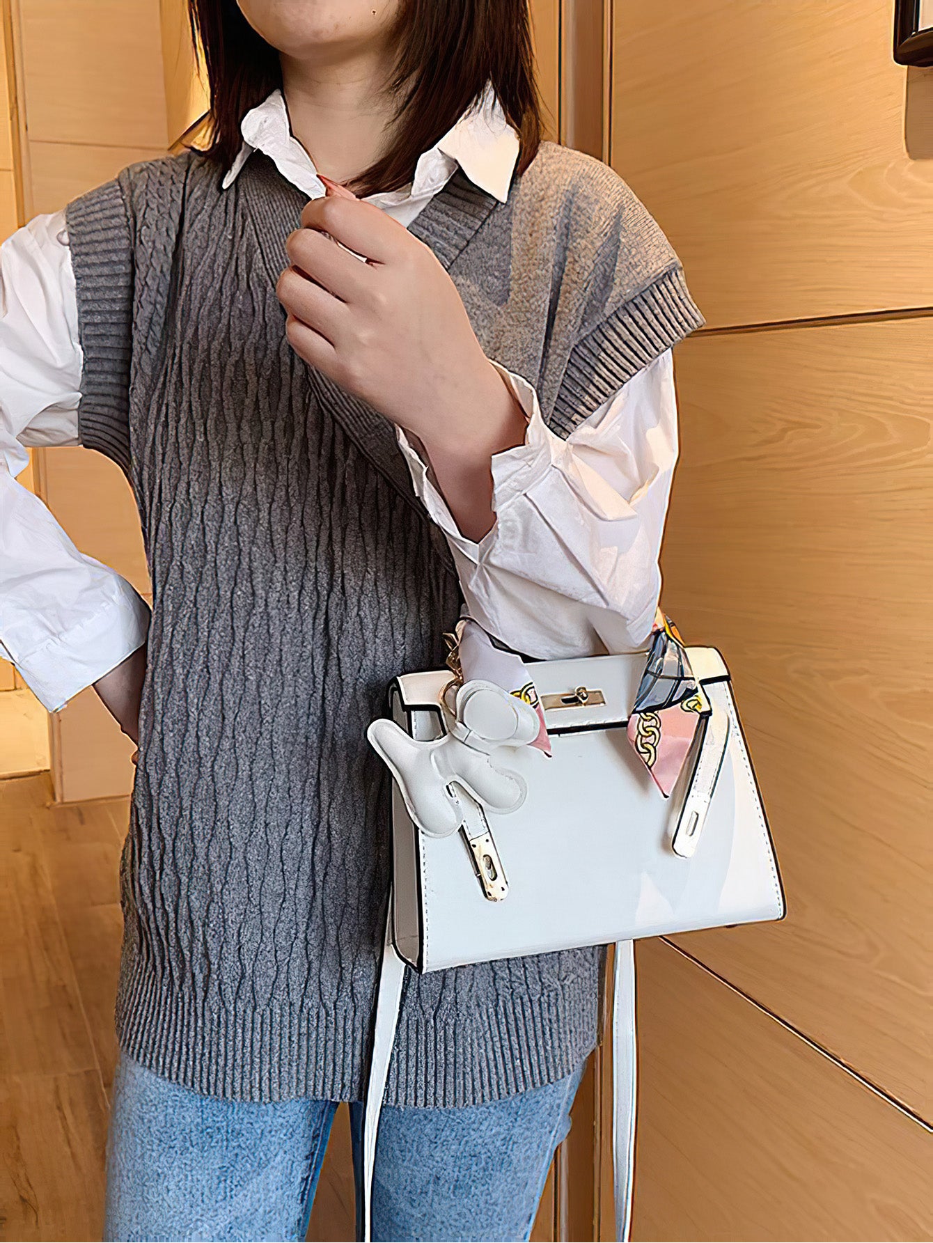 Timeless Kelly Bag: Chic Spacious PU Tote for Everyday Elegance - 12 Colours (Medium size)