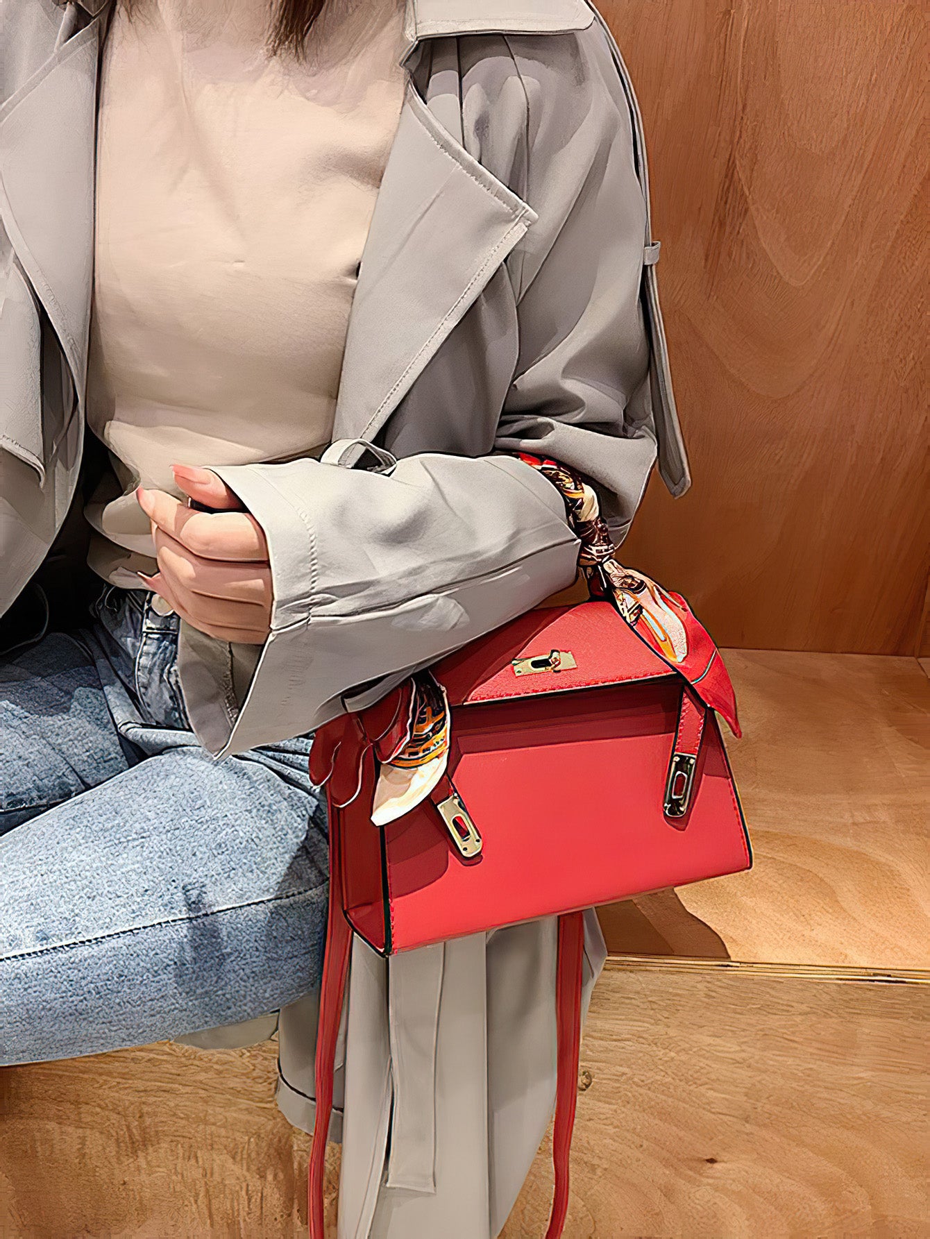 Timeless Kelly Bag: Chic Spacious PU Tote for Everyday Elegance - 12 Colours (Medium size)