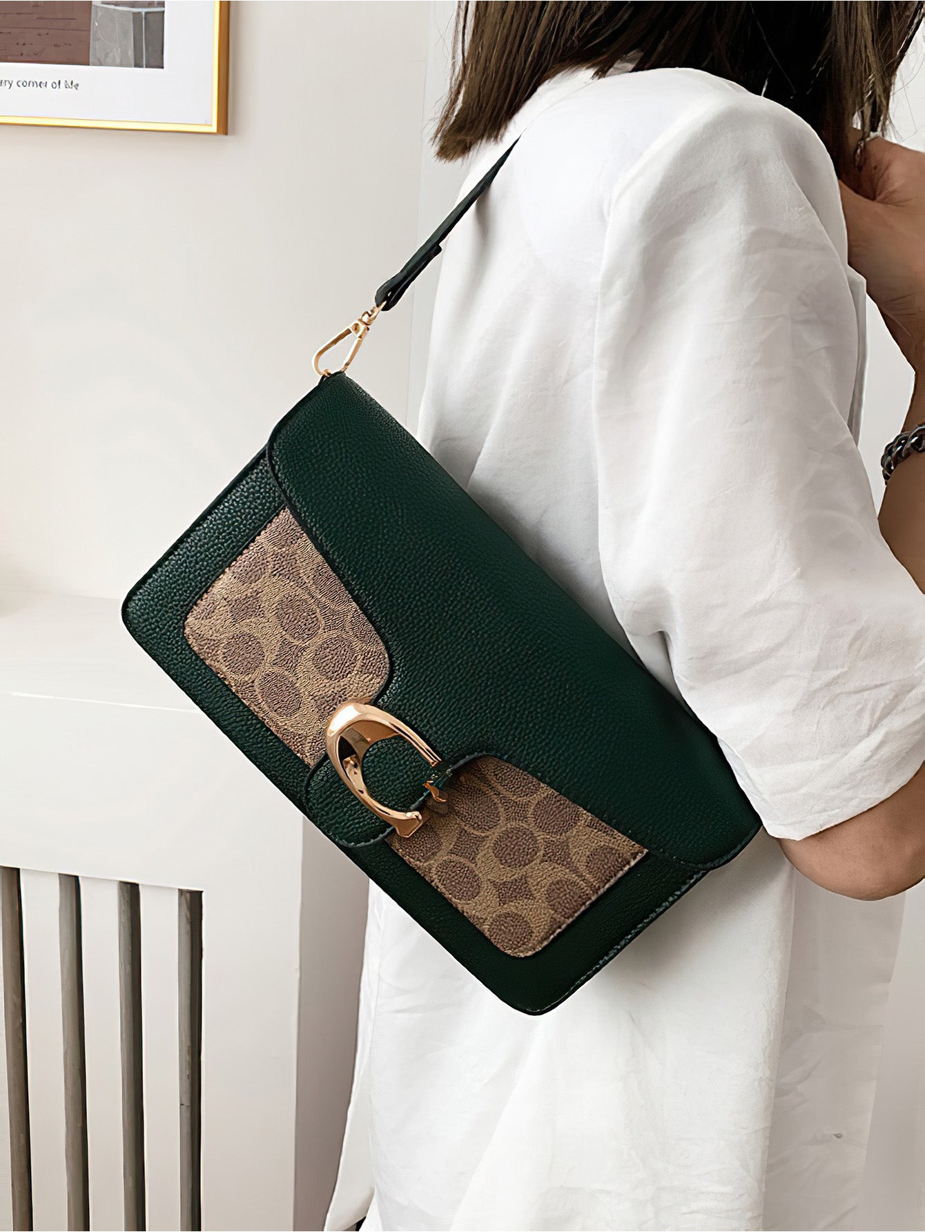 Vintage Chic Print Crossbody Bag: Urban Minimalist Essential - 6 Colours