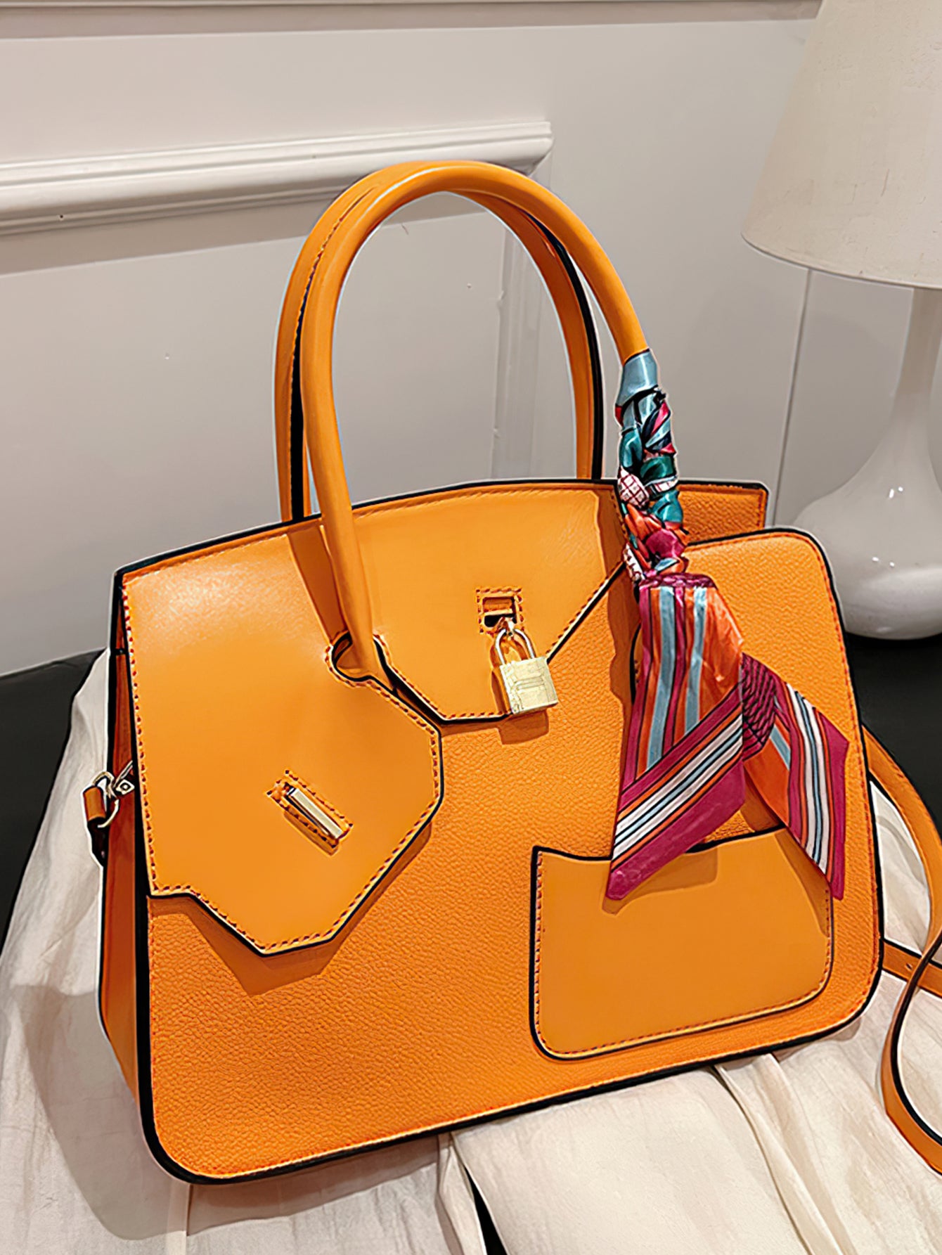 Luxury Croc-Embossed Tote: Spacious Kelly-Style Shoulder Bag with Detachable Strap - 9 Colours