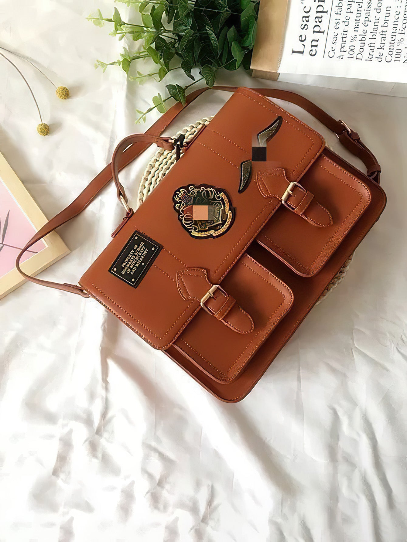 Hogwarts-Inspired British Retro Messenger Bag - 2 Colours