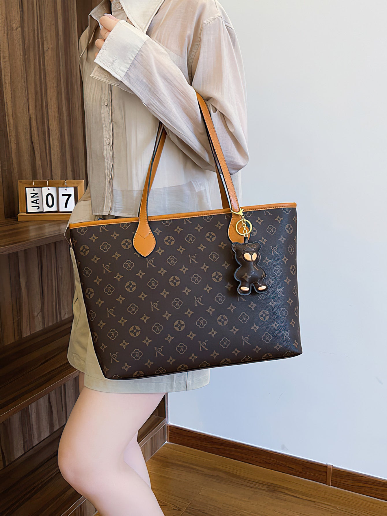 levate Your Style: Chic Spacious PU Tote Bag for Modern Women - 2 Colours