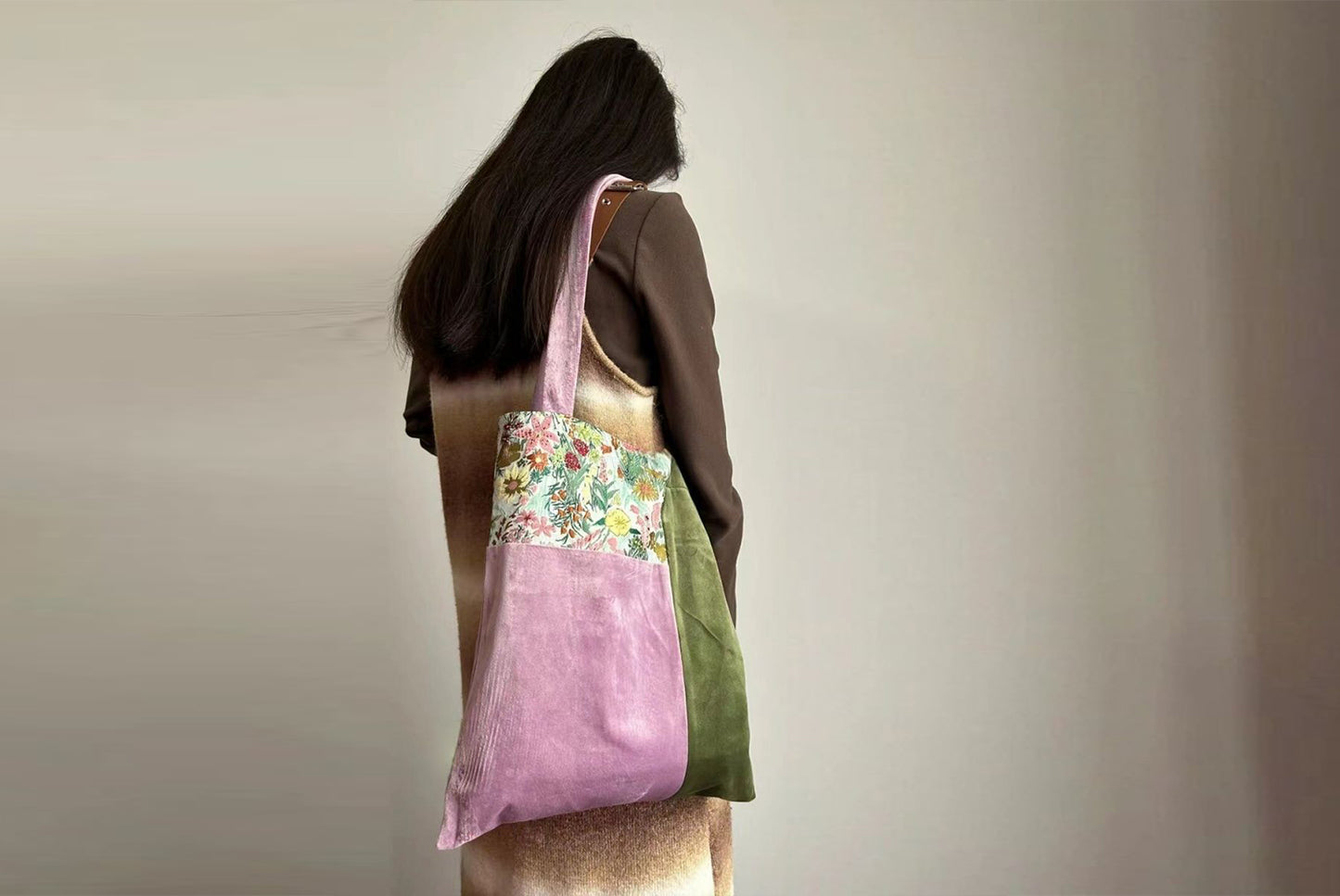 Floral Patchwork Fabric Bag