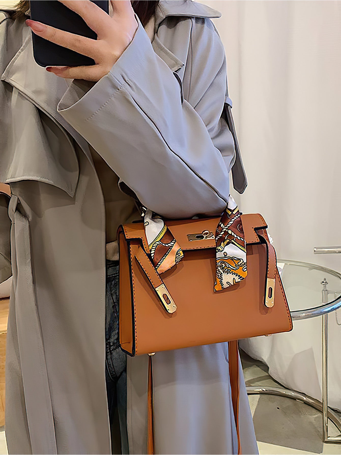 Timeless Kelly Bag: Chic Spacious PU Tote for Everyday Elegance - 12 Colours (Medium size)