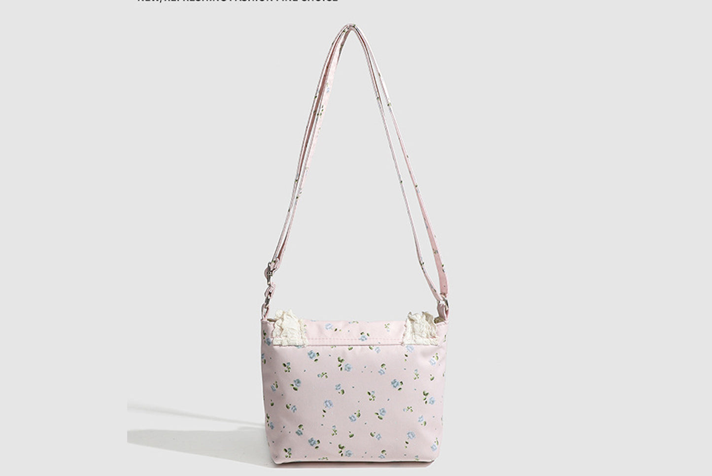Fresh and elegant floral crossbody bag