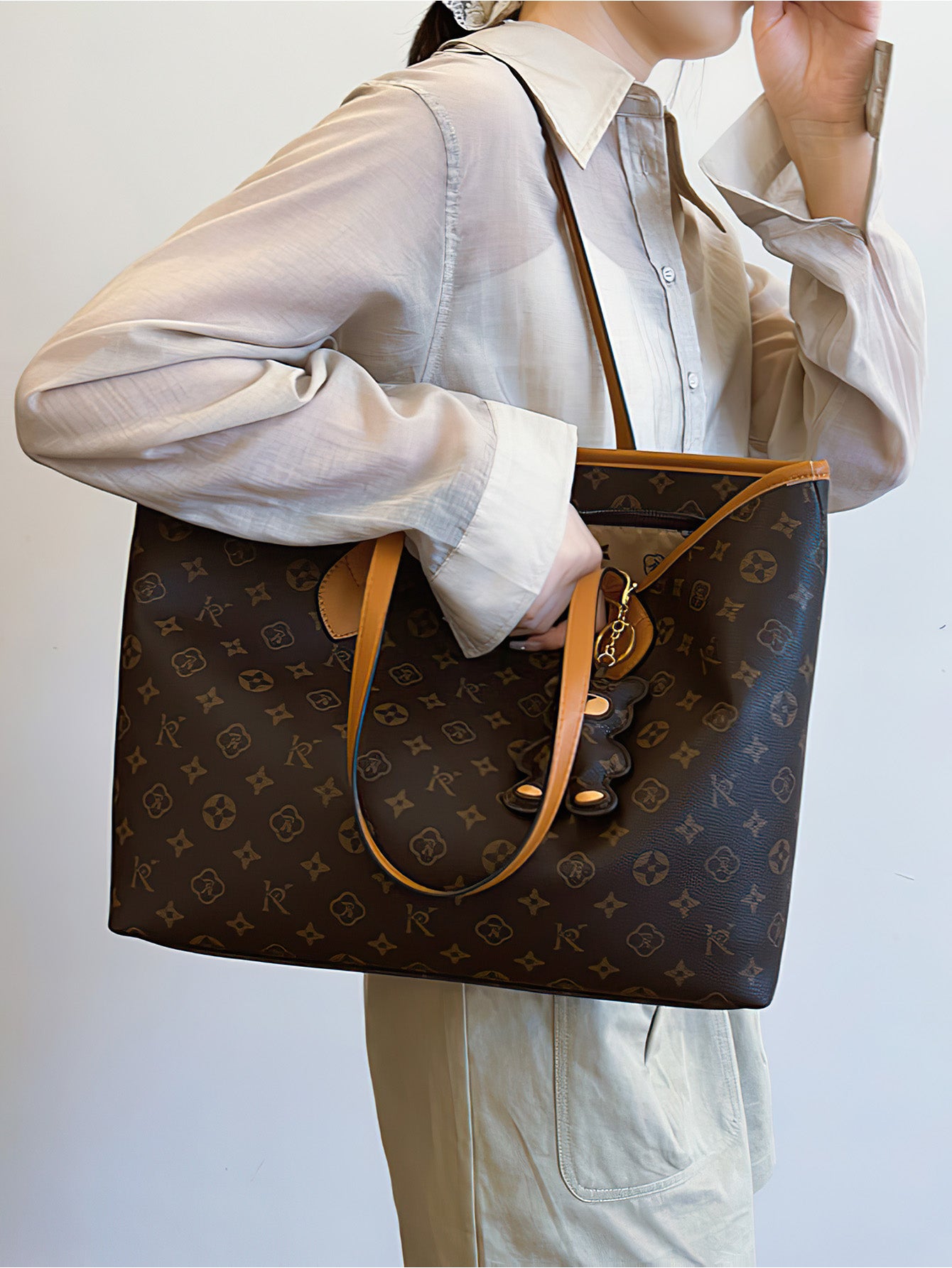 levate Your Style: Chic Spacious PU Tote Bag for Modern Women - 2 Colours