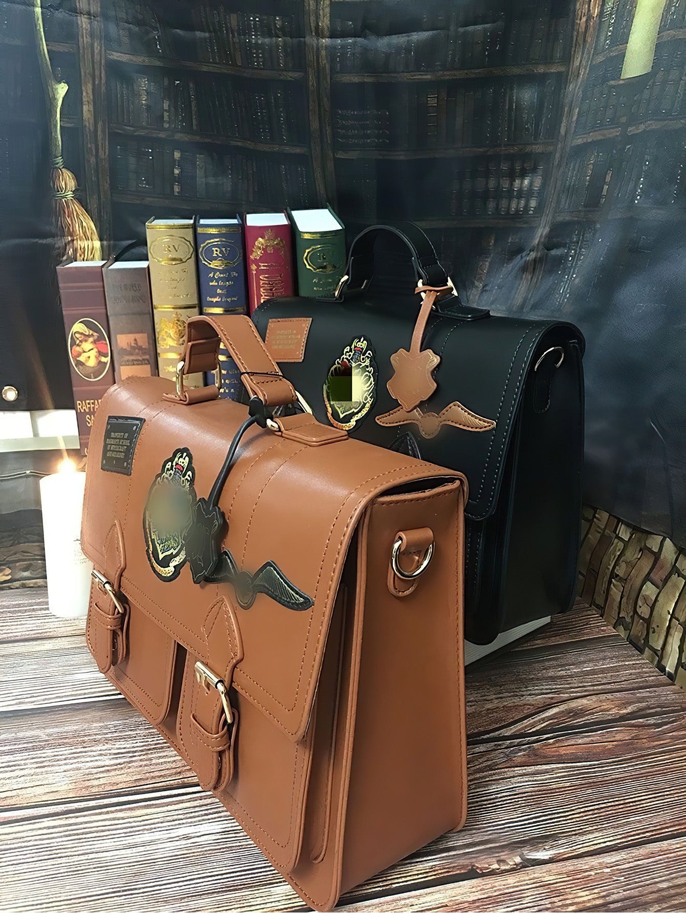 Hogwarts-Inspired British Retro Messenger Bag - 2 Colours