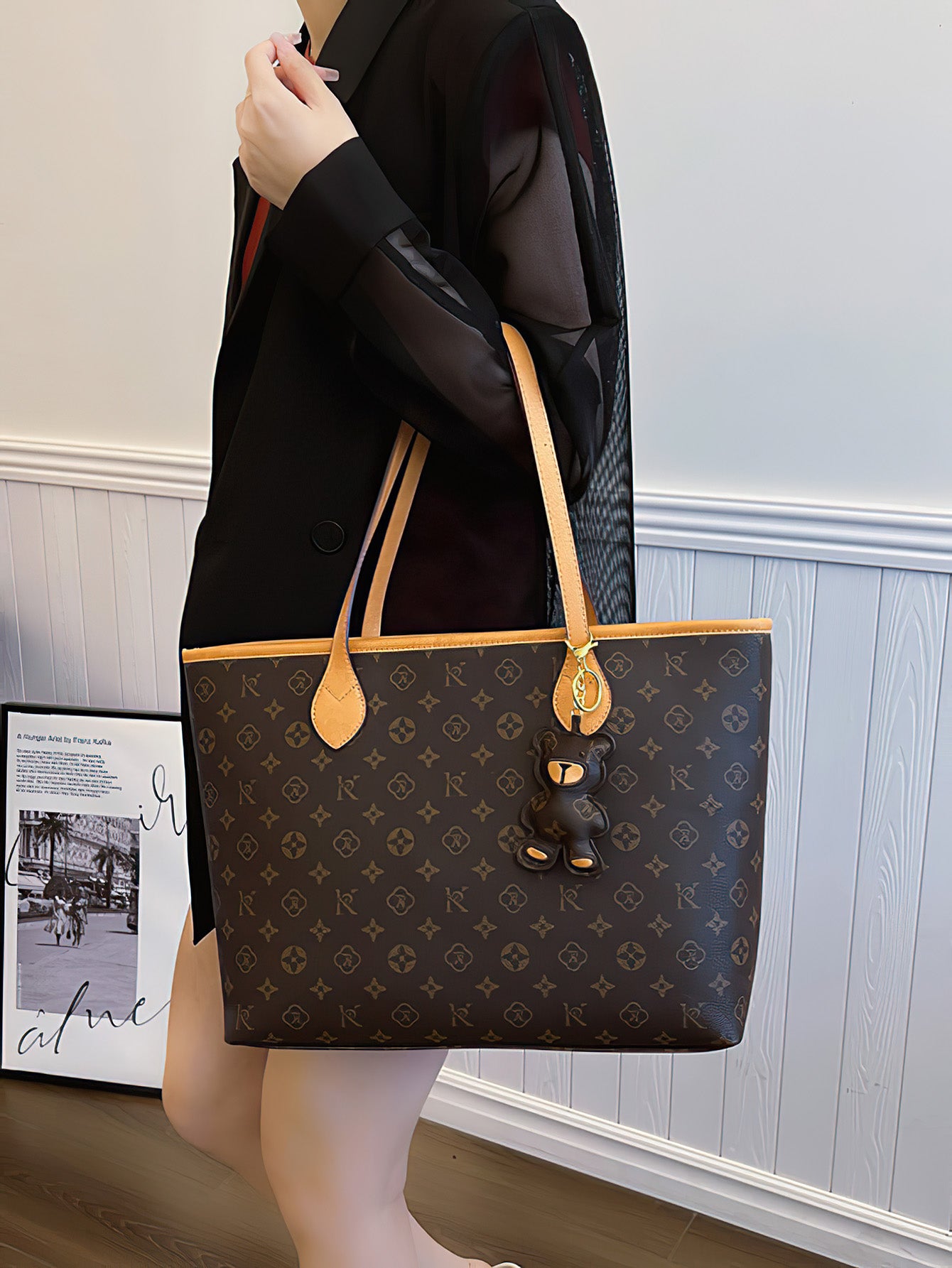 levate Your Style: Chic Spacious PU Tote Bag for Modern Women - 2 Colours