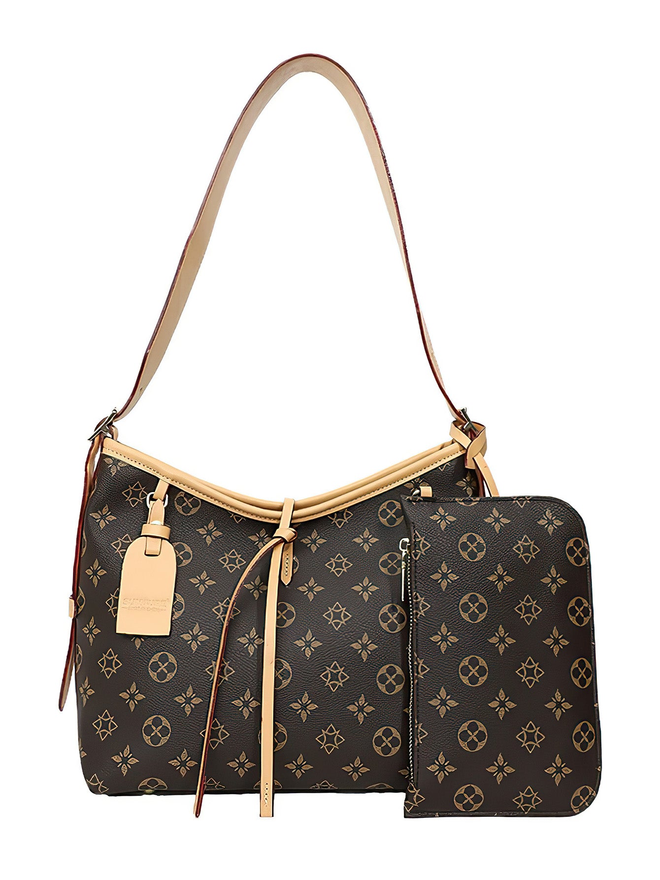 Vintage Large-Capacity Tote Bag: Retro Shoulder Bag for Daily Commute