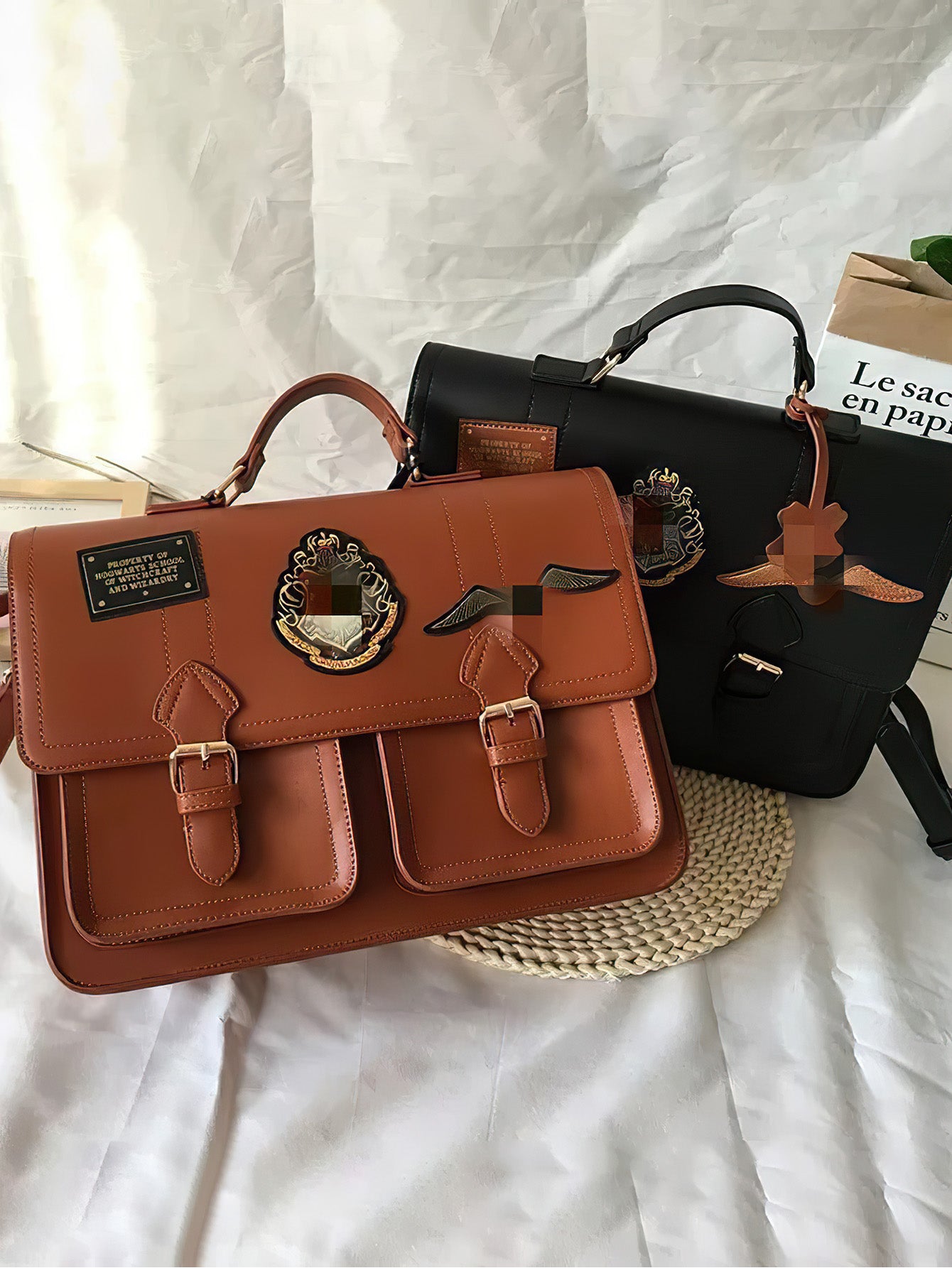 Hogwarts-Inspired British Retro Messenger Bag - 2 Colours