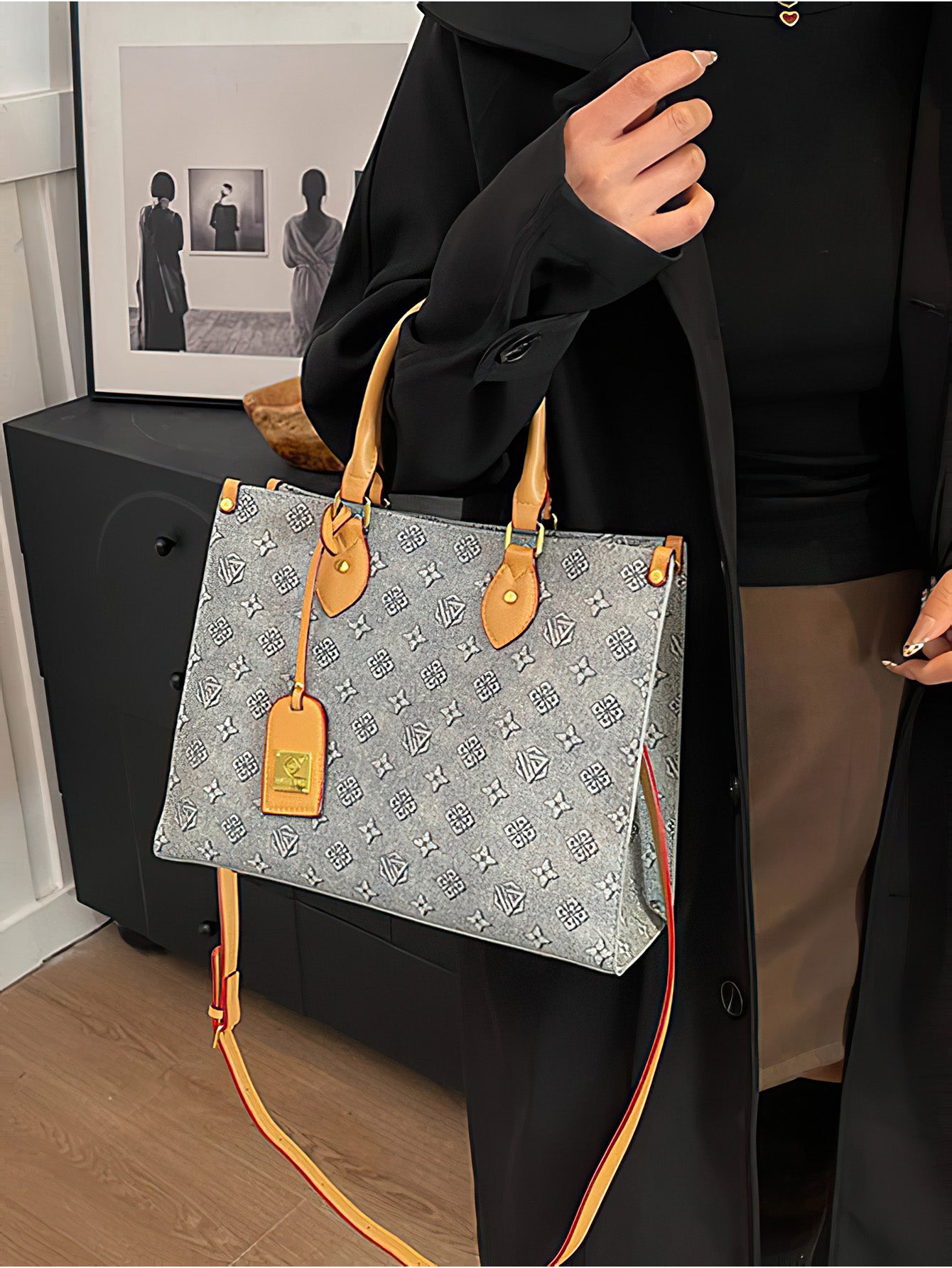 Luxury Vintage Monogram Tote Bag: Timeless Elegance, Modern Functionality - 3 Colours