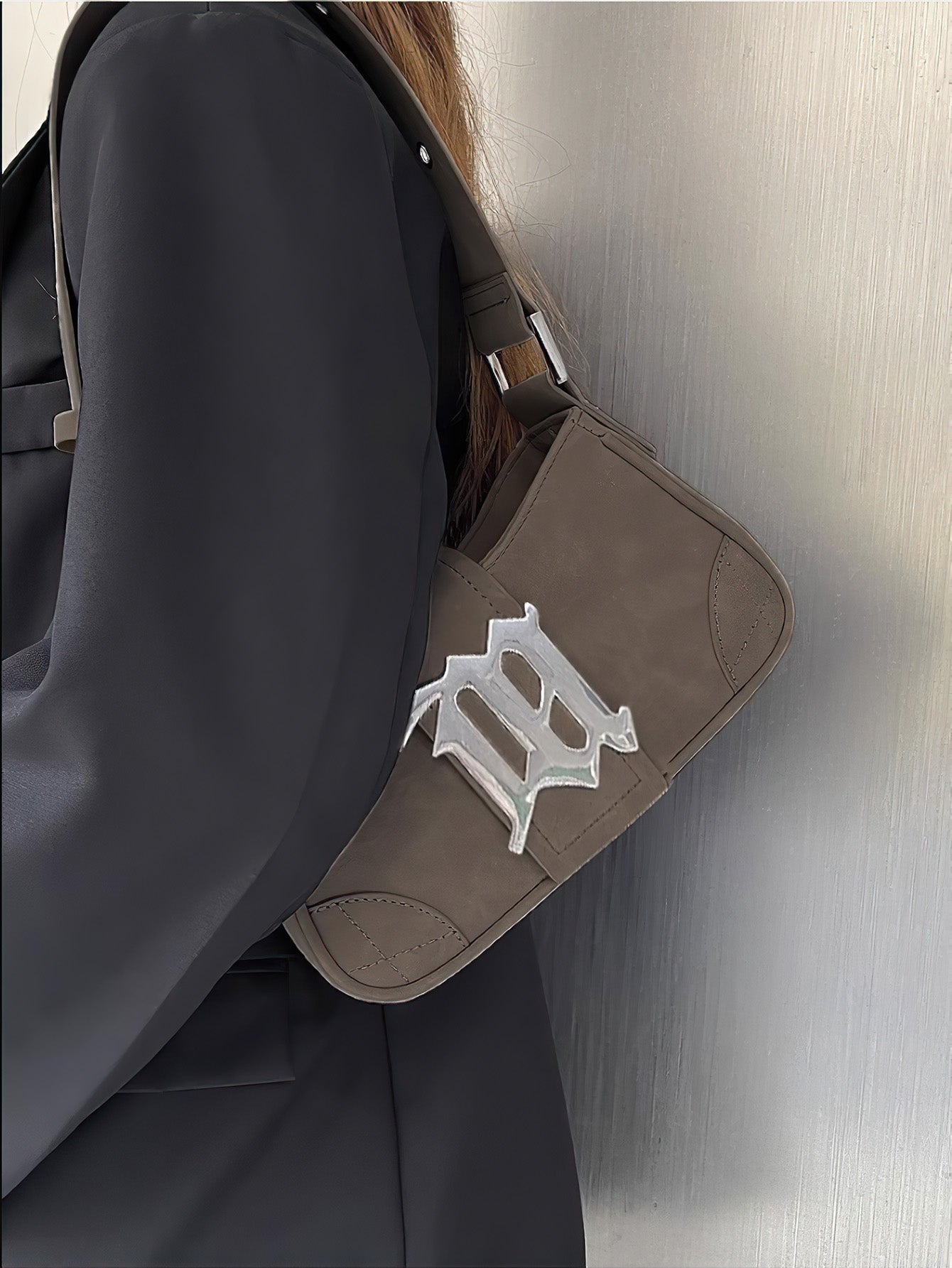 Retro Suede Baguette Bag - 2 Colours