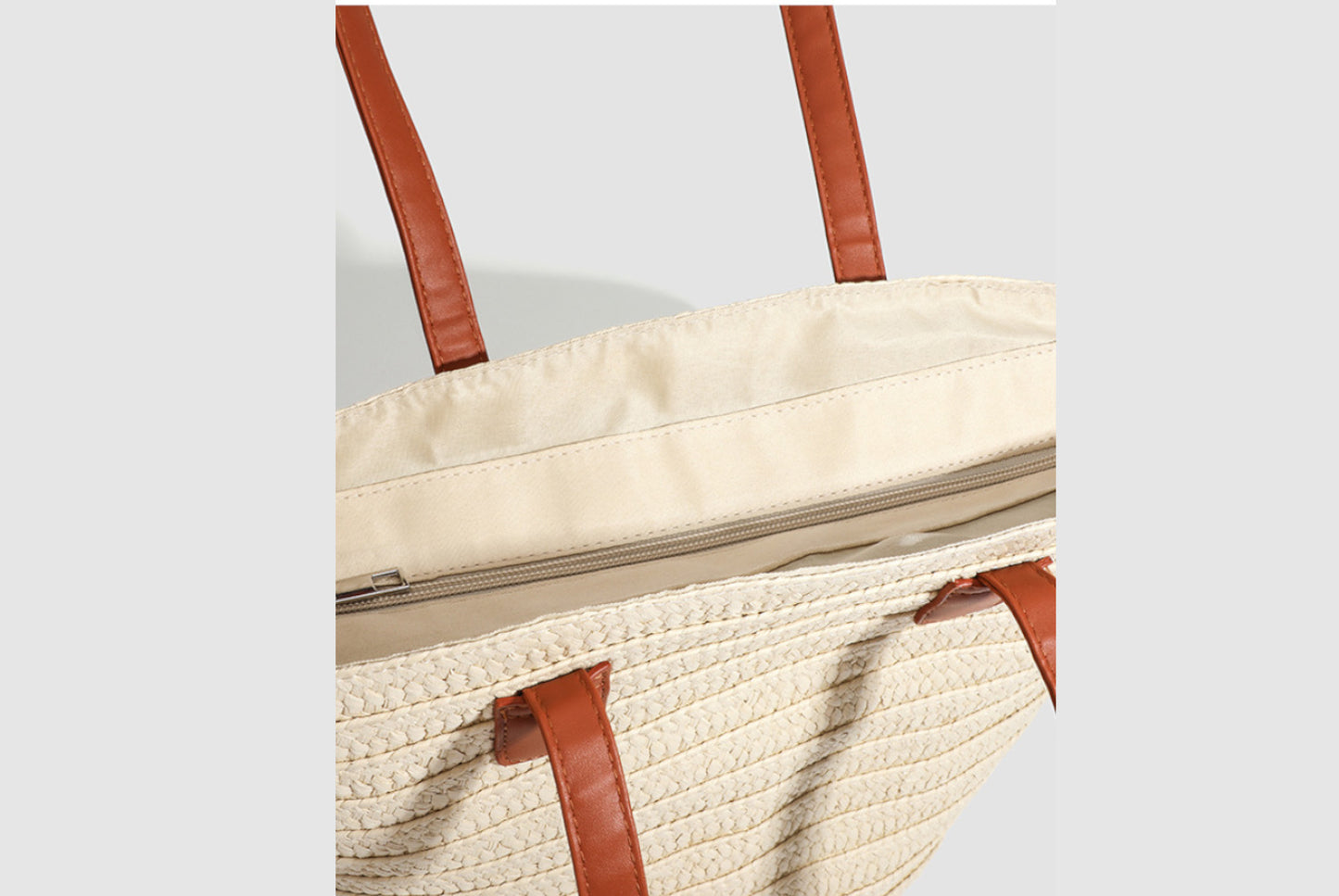 Large-Capacity Straw Tote Bag for Women