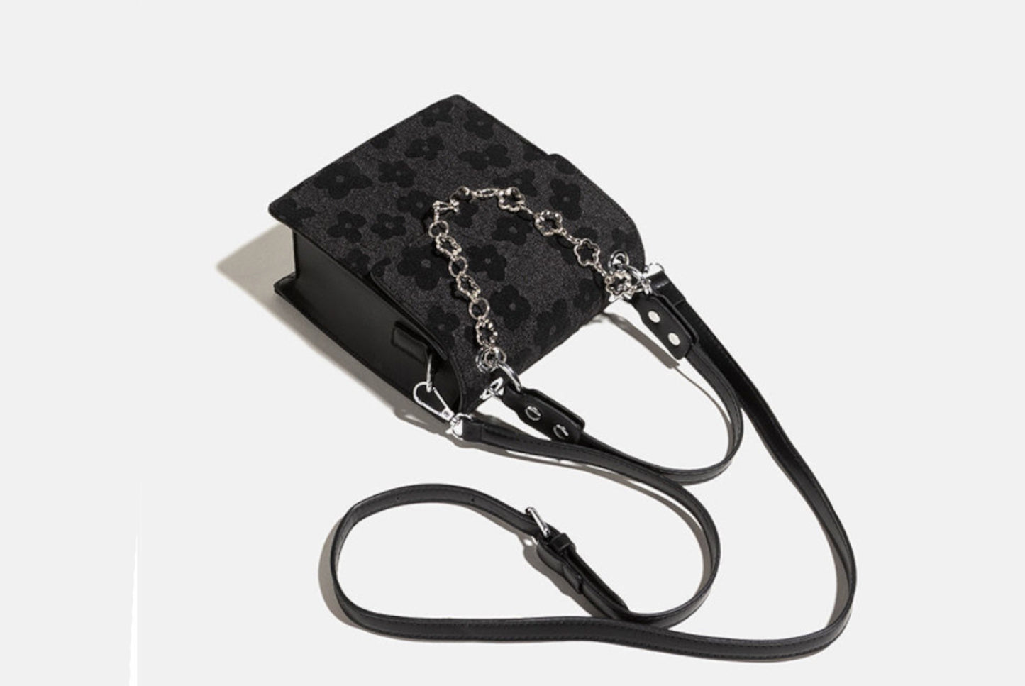 Stylish Black Small Square Shoulder/Crossbody Bag**