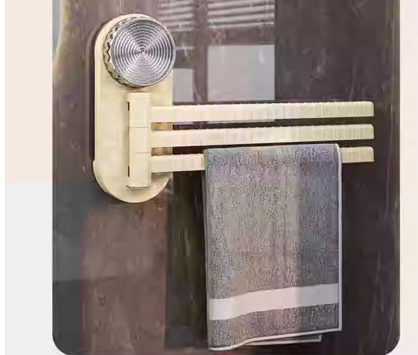**Suction Cup Rotating Towel Rack Bathroom Drill-Free Shelf**