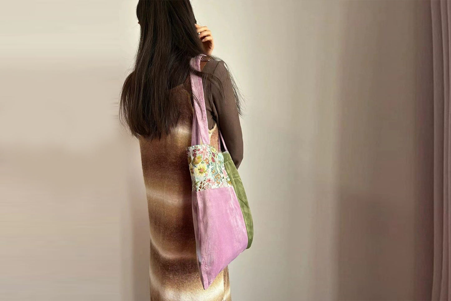Floral Patchwork Fabric Bag