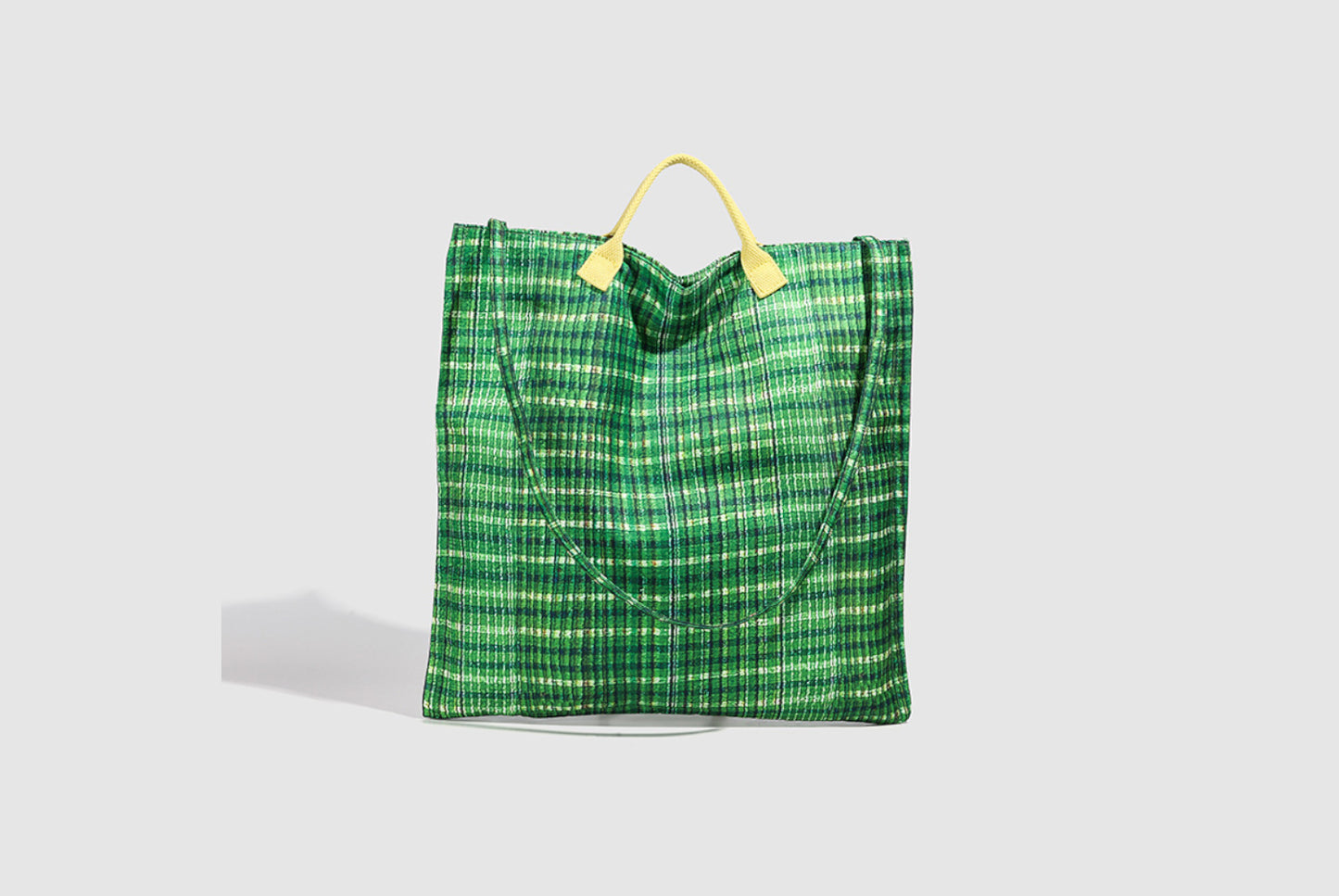 **Colorful Striped Commuter Tote Canvas Bag**