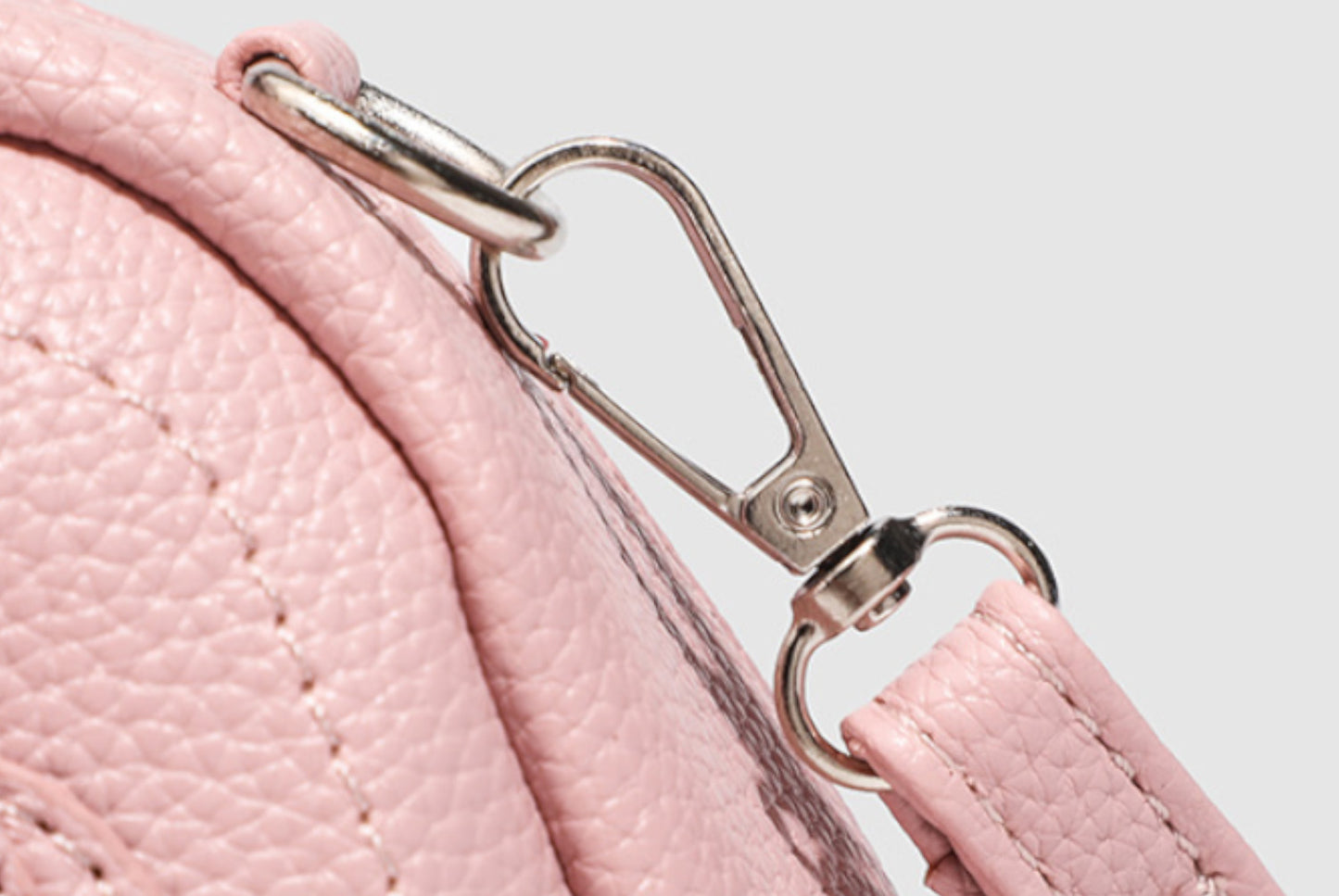 **Stylish Sakura Pink Small Square Crossbody Commuter Bag**