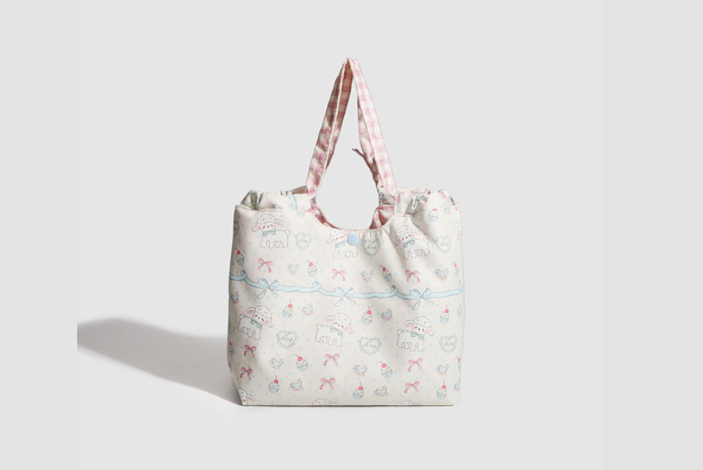 Cute Floral Canvas Lunch Bag for Women