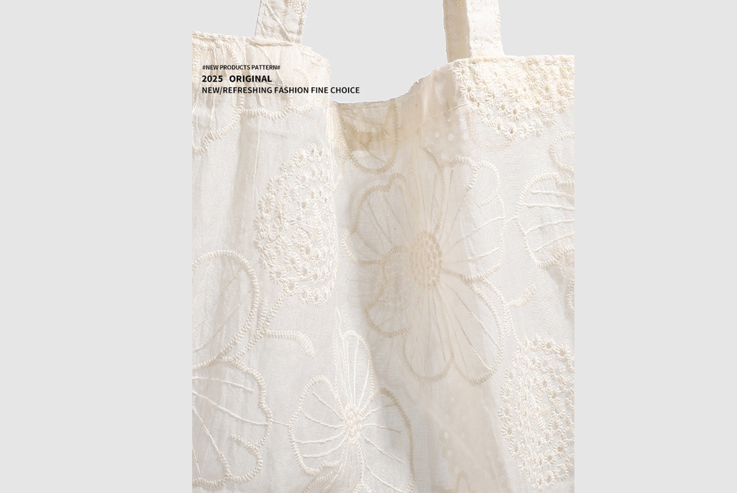 Hollow Embroidered Shoulder Bag