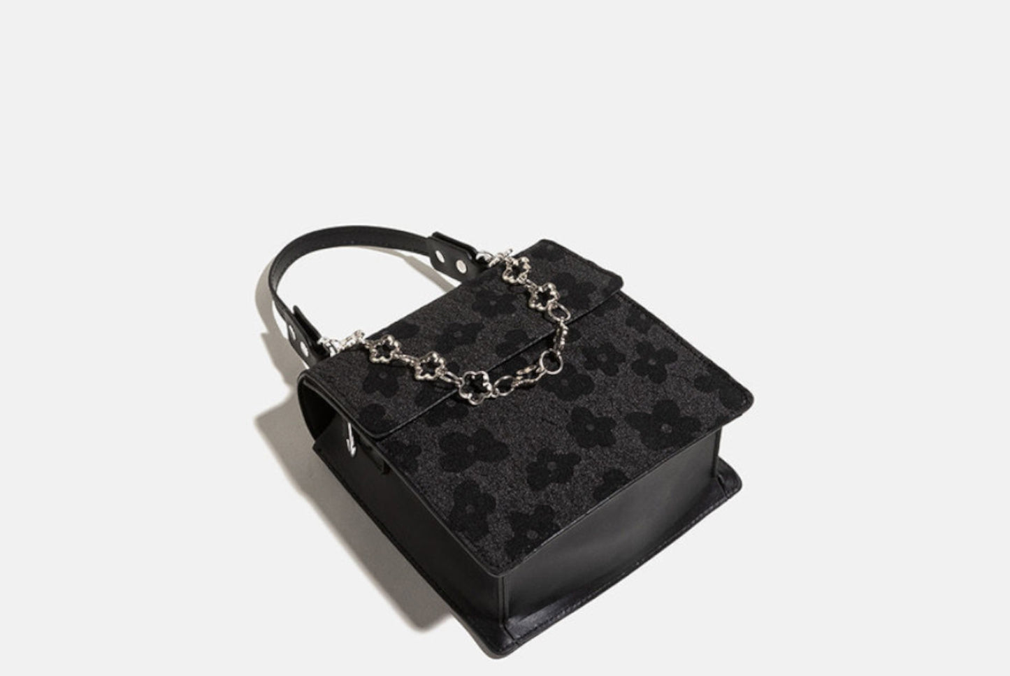 Stylish Black Small Square Shoulder/Crossbody Bag**