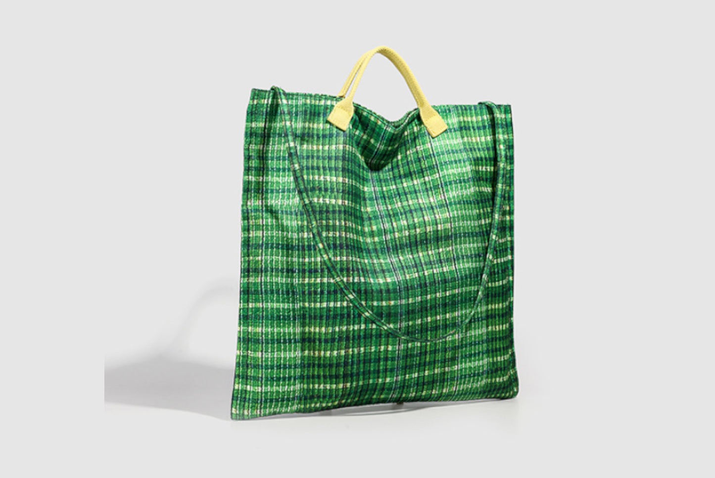 **Colorful Striped Commuter Tote Canvas Bag**