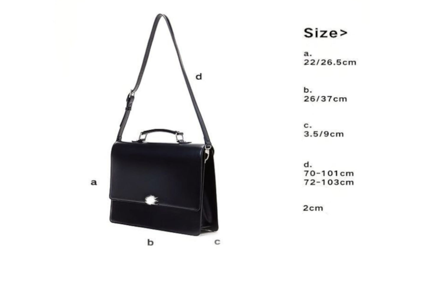 Black Small Multifunctional Briefcase