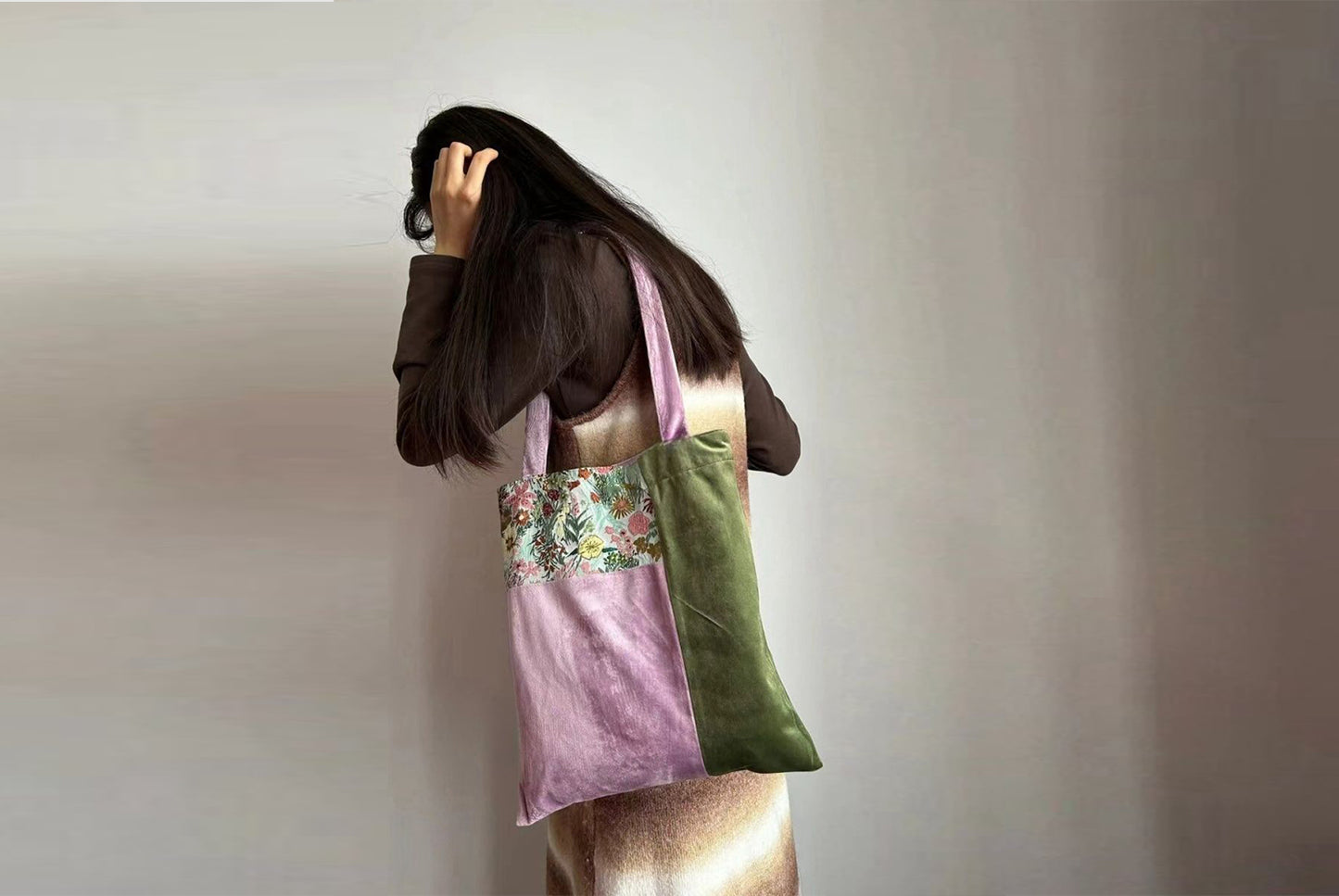 Floral Patchwork Fabric Bag