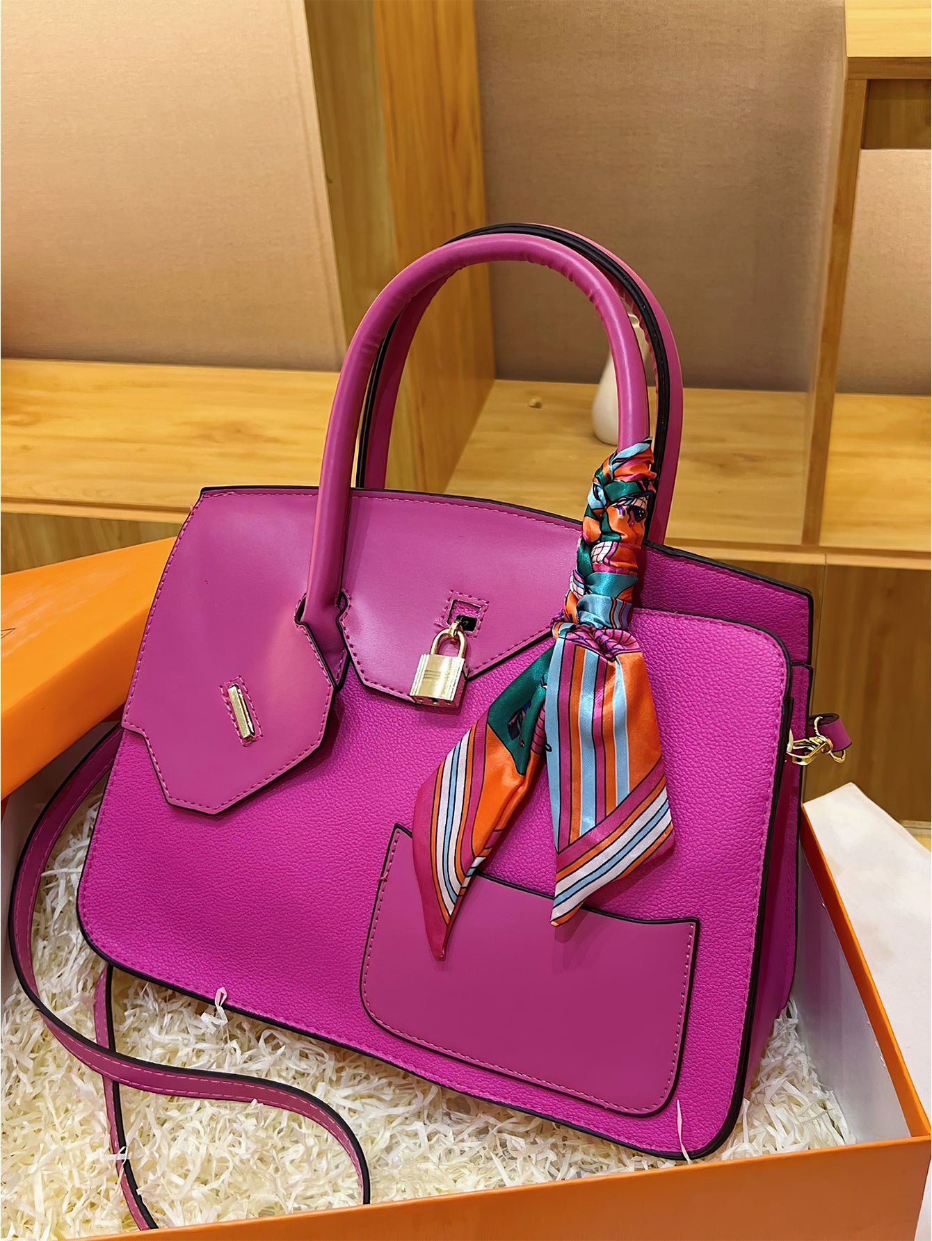 Luxury Croc-Embossed Tote: Spacious Kelly-Style Shoulder Bag with Detachable Strap - 9 Colours