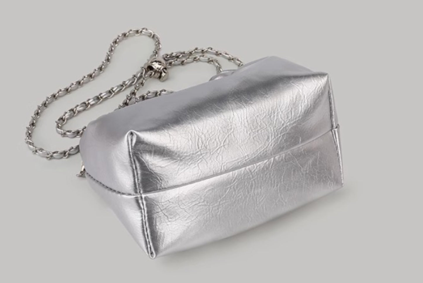 Western-Style Shoulder Bag for Women (Silver)