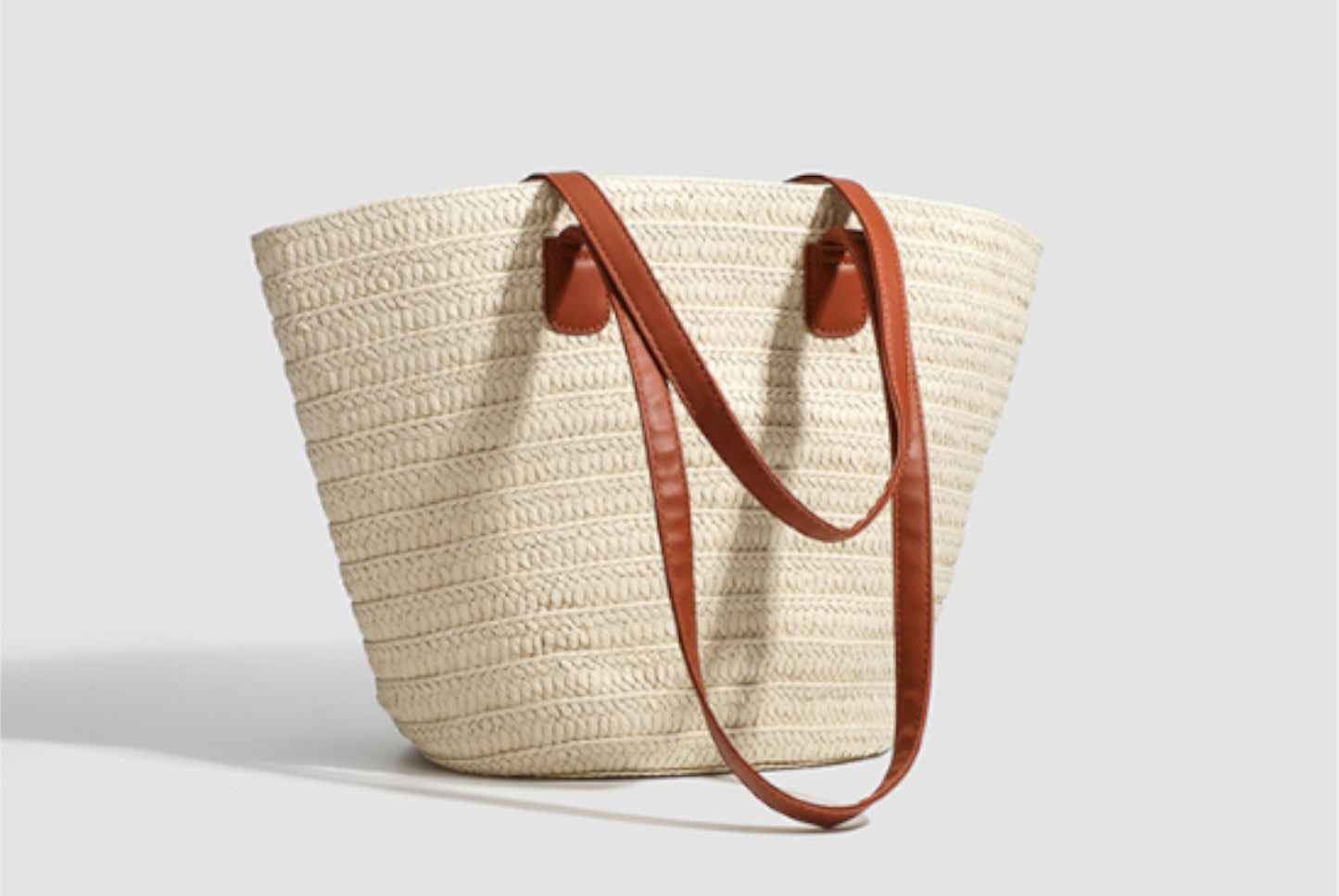 Large-Capacity Straw Tote Bag for Women