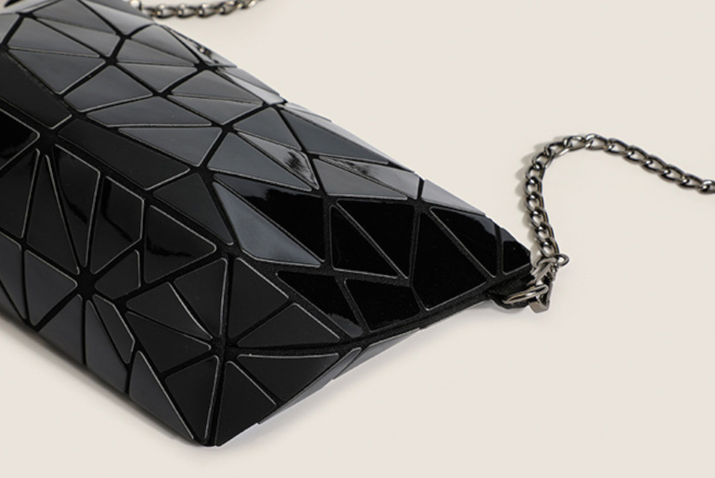 Diamond-patterned Luminous Laser Shoulder/Crossbody Bag