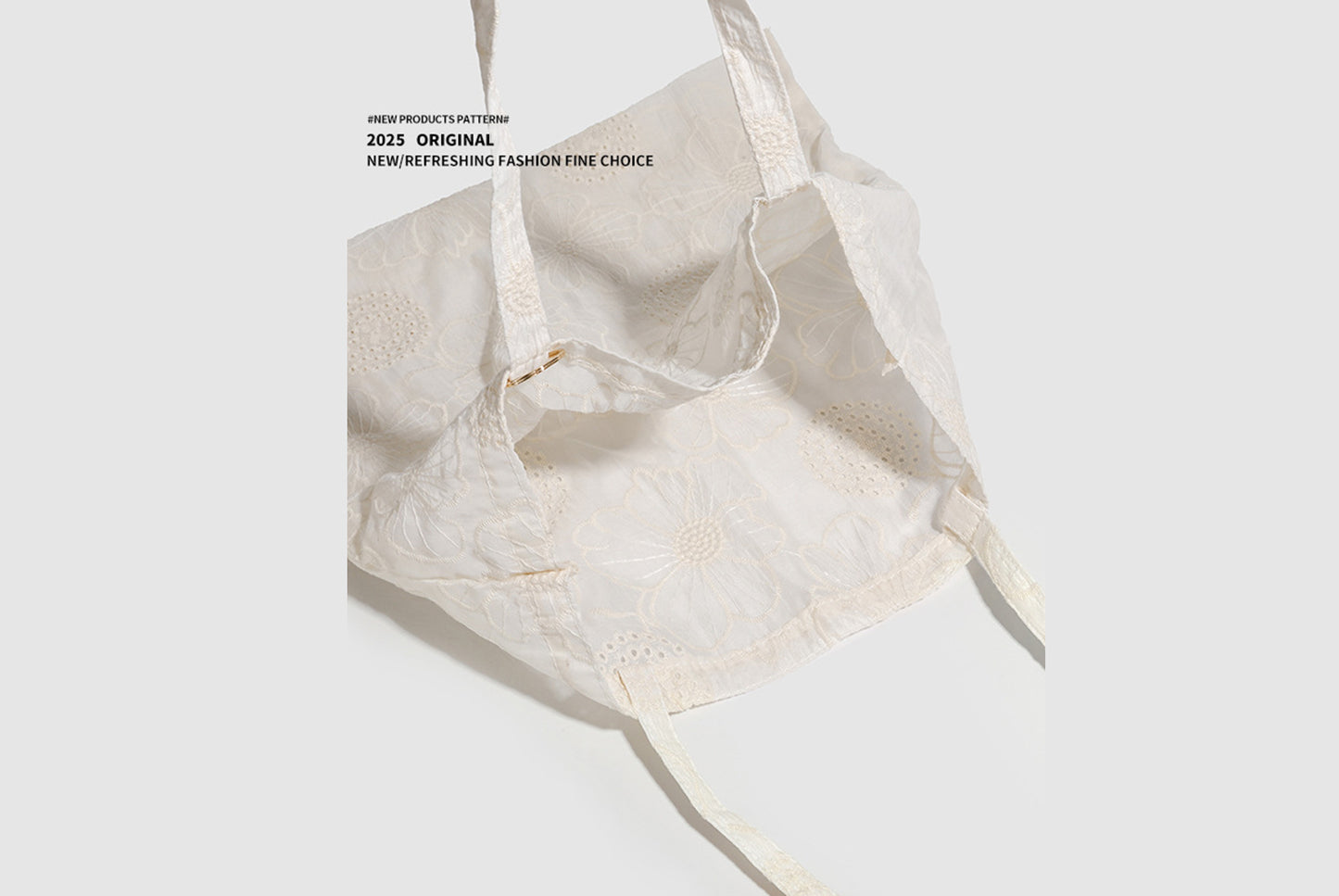 Hollow Embroidered Shoulder Bag