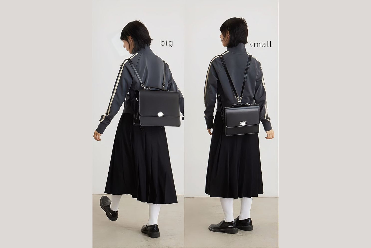 Black Small Multifunctional Briefcase