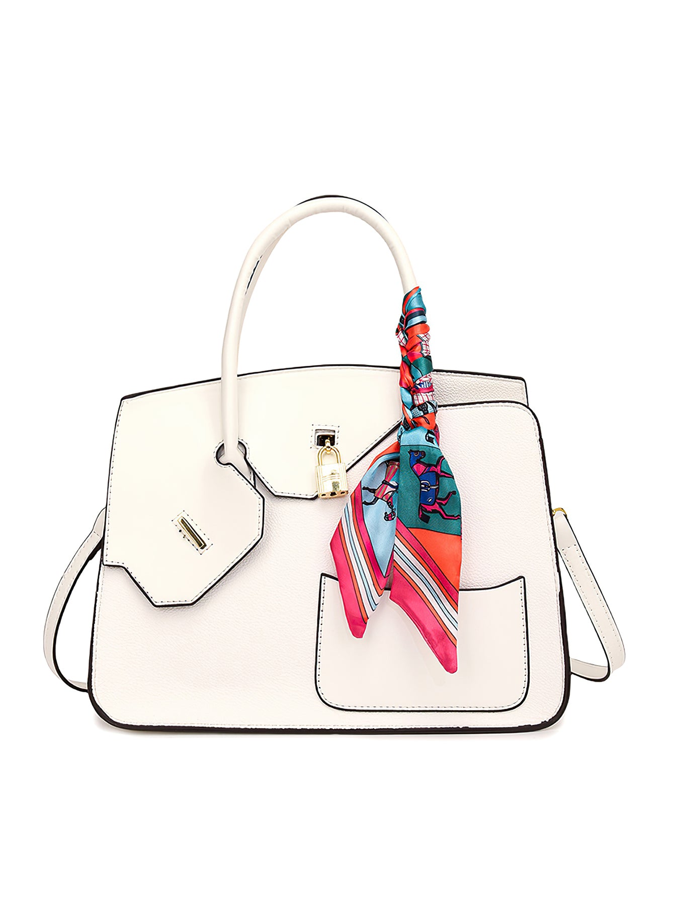 Luxury Croc-Embossed Tote: Spacious Kelly-Style Shoulder Bag with Detachable Strap - 9 Colours